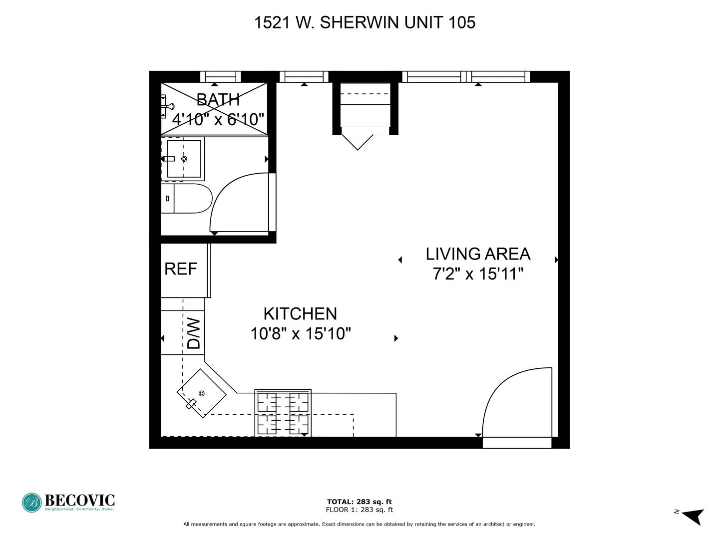 1521 W Sherwin Ave, ,  60626, USA 60626-unit#105-Chicago-IL