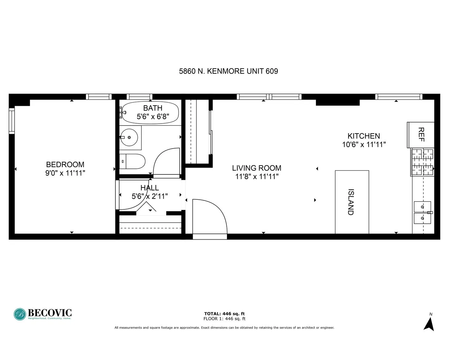 5860 N Kenmore Ave, ,  60660, USA 60660-unit#609-Chicago-IL