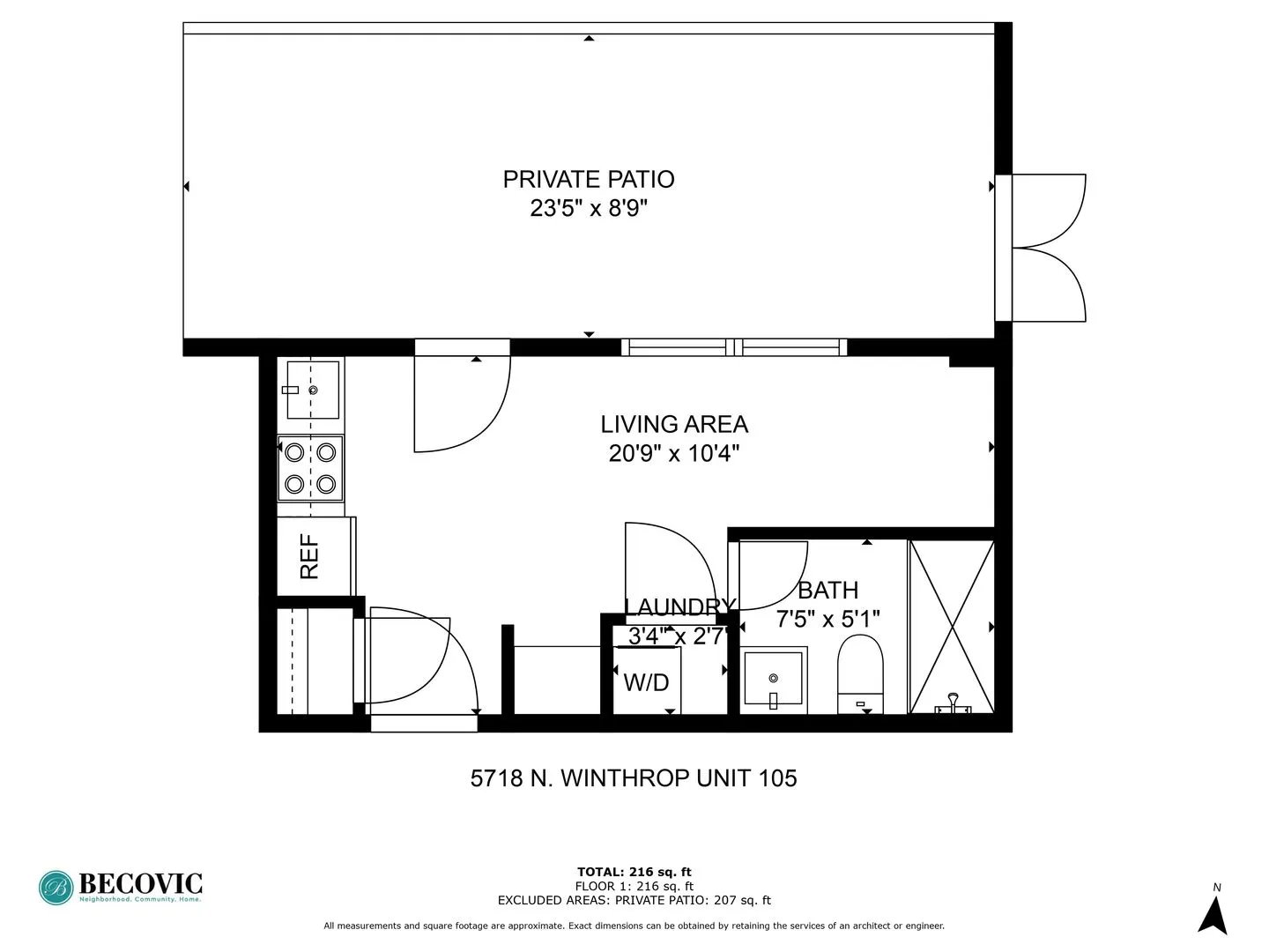 5718 N Winthrop Ave, ,  60660, USA 60660-unit#105-Chicago-IL