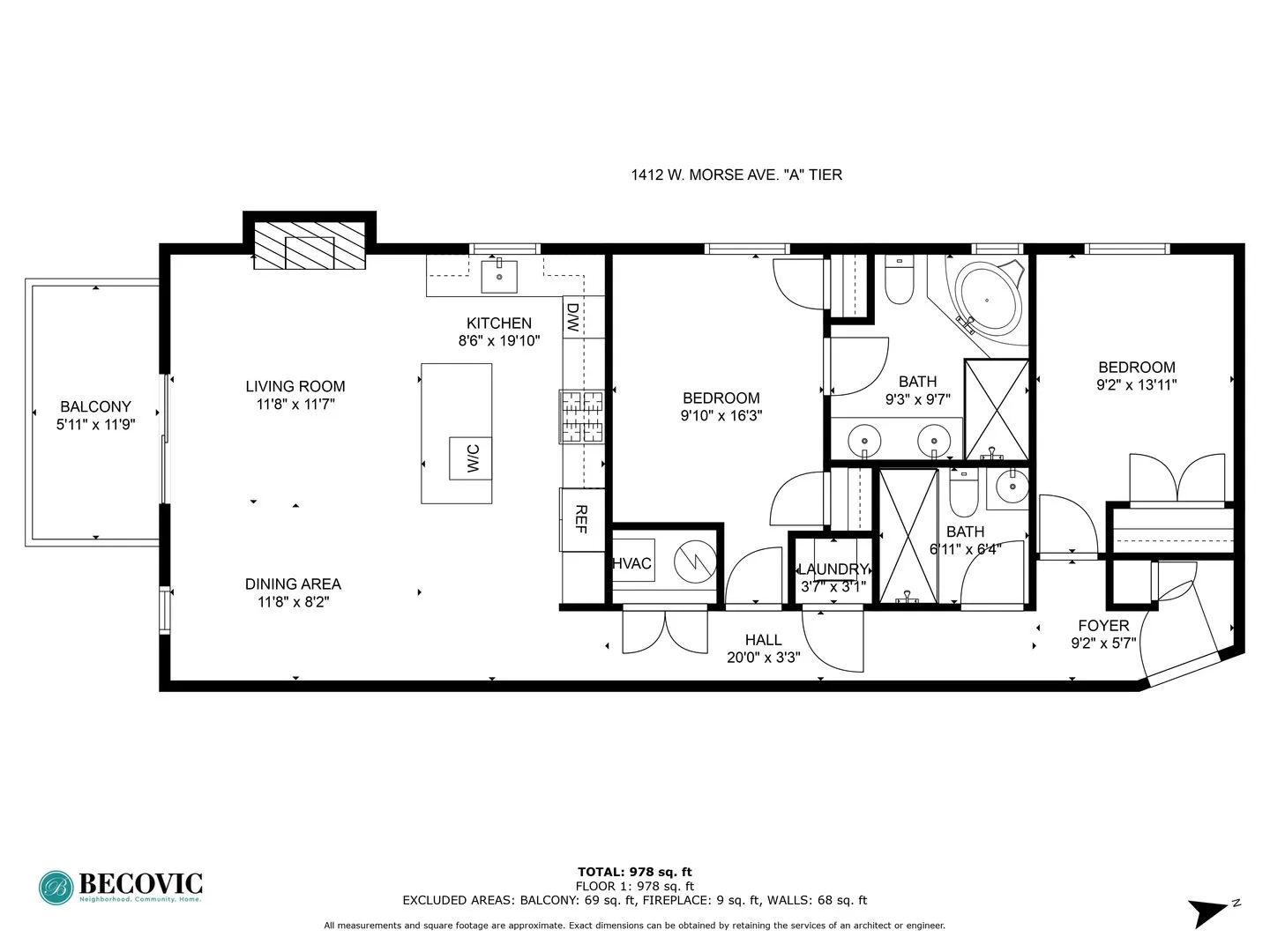 1412 W Morse Ave, , 60626, USA 60626-unit#5A-Chicago-IL
