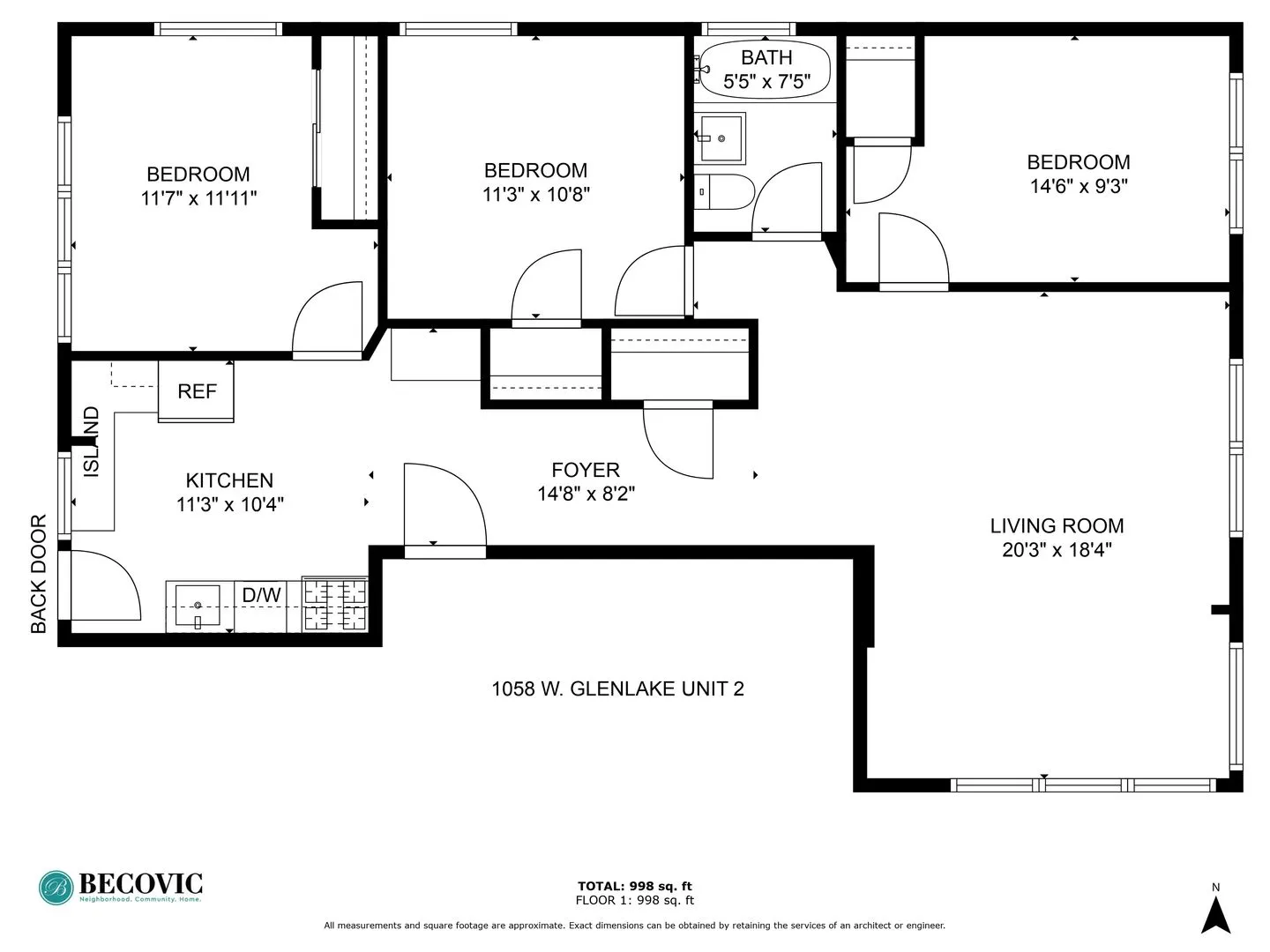 1058 W Glenlake Ave, , 60660, USA 60660-unit#2ND FLOOR-Chicago-IL