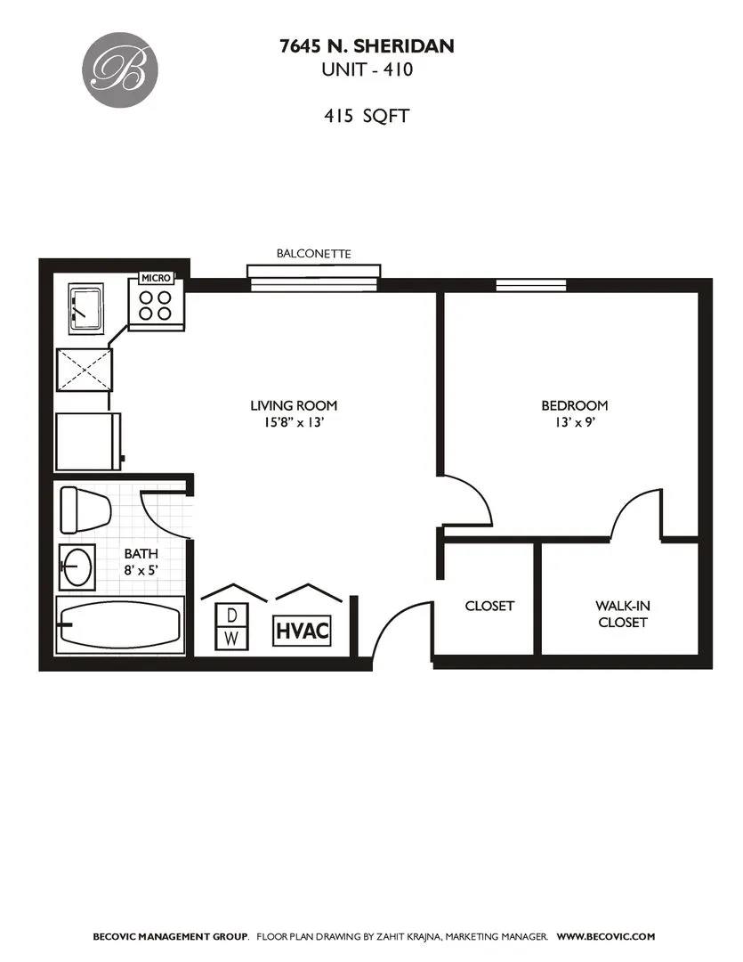 7645 N Sheridan Rd, ,  60626, USA 60626-unit#210-Chicago-IL