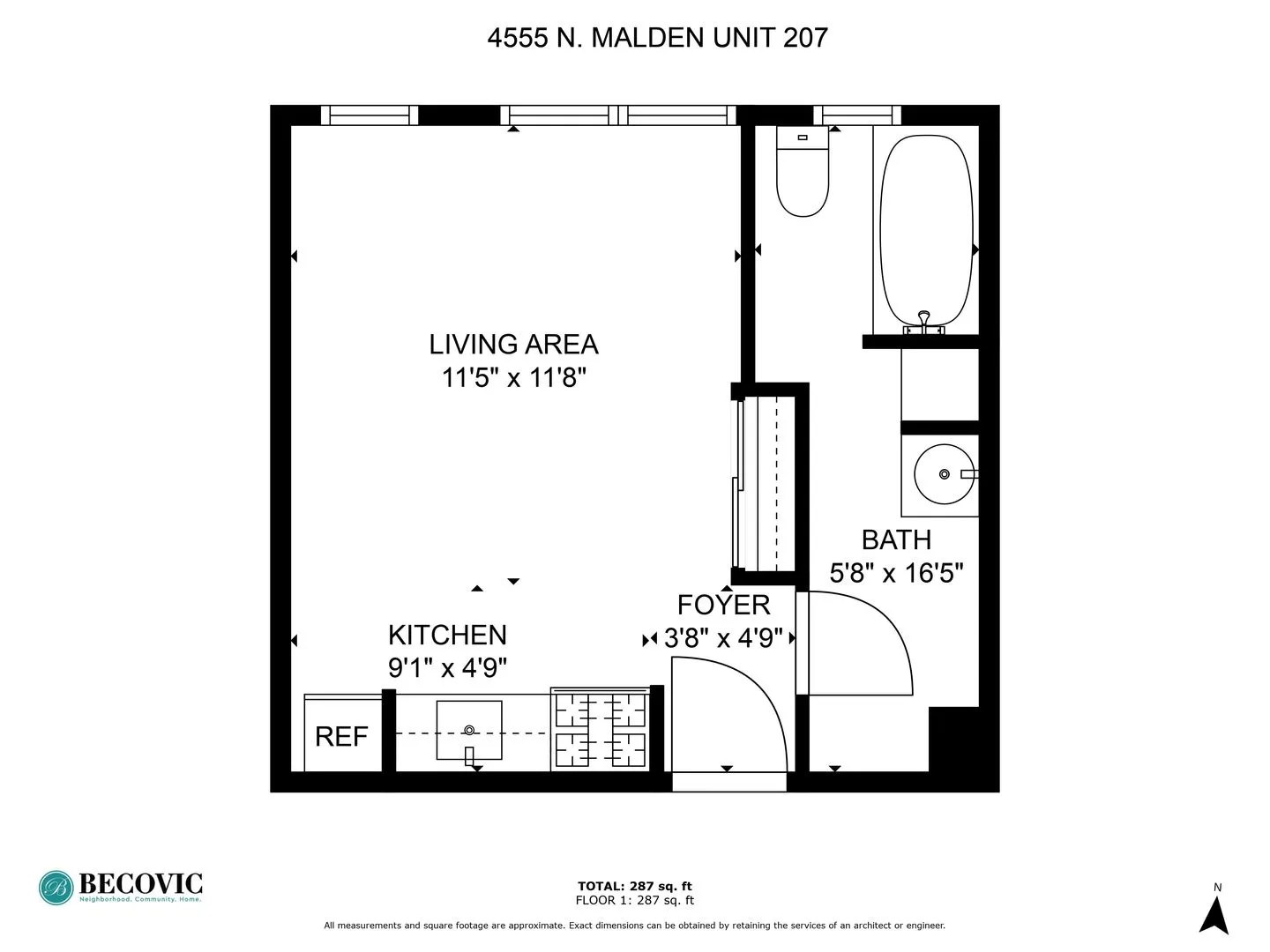 4555 Malden St, ,  60640, USA 60640-unit#207-Chicago-IL