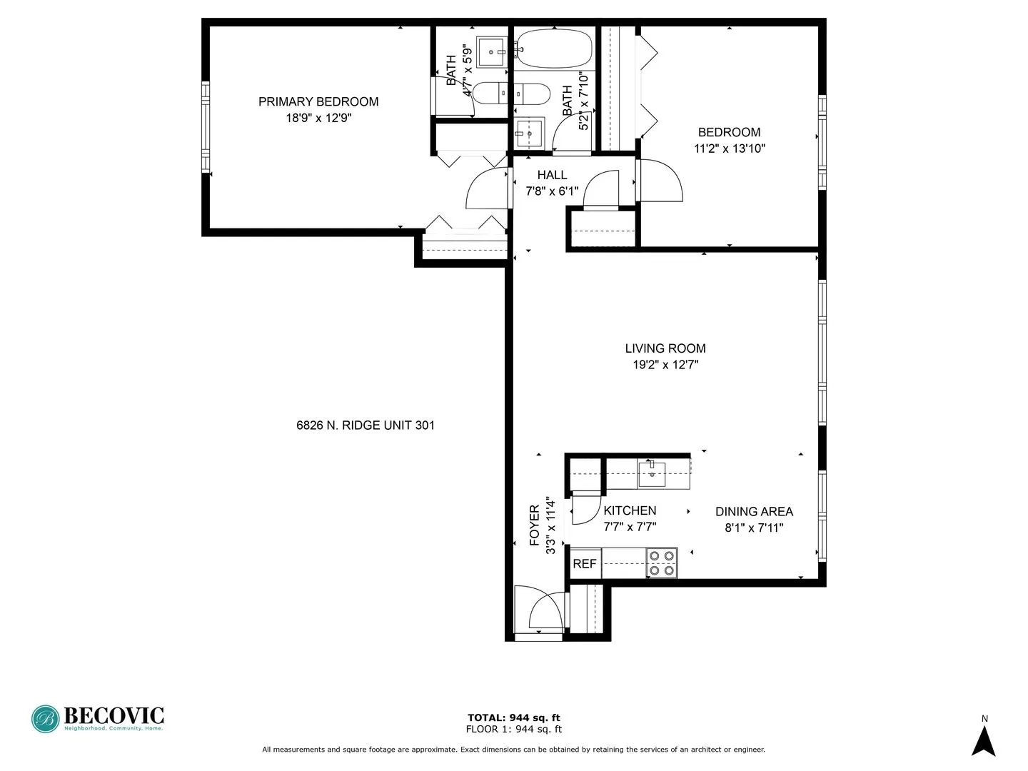 6826 N Ridge Blvd, , 60645, USA 60645-unit#301-Chicago-IL