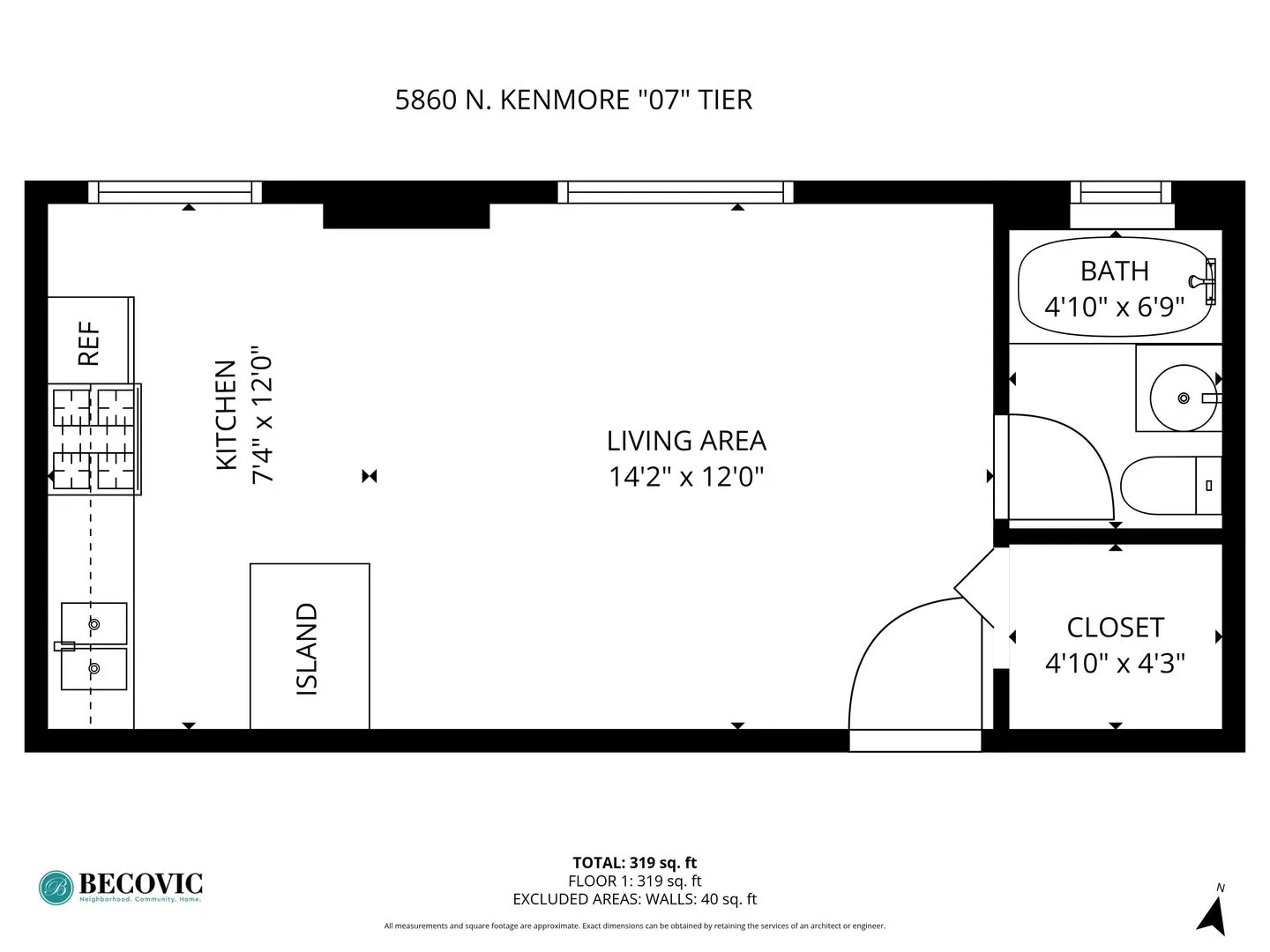 5860 N Kenmore Ave, , 60660, USA 60660-unit#407-Chicago-IL