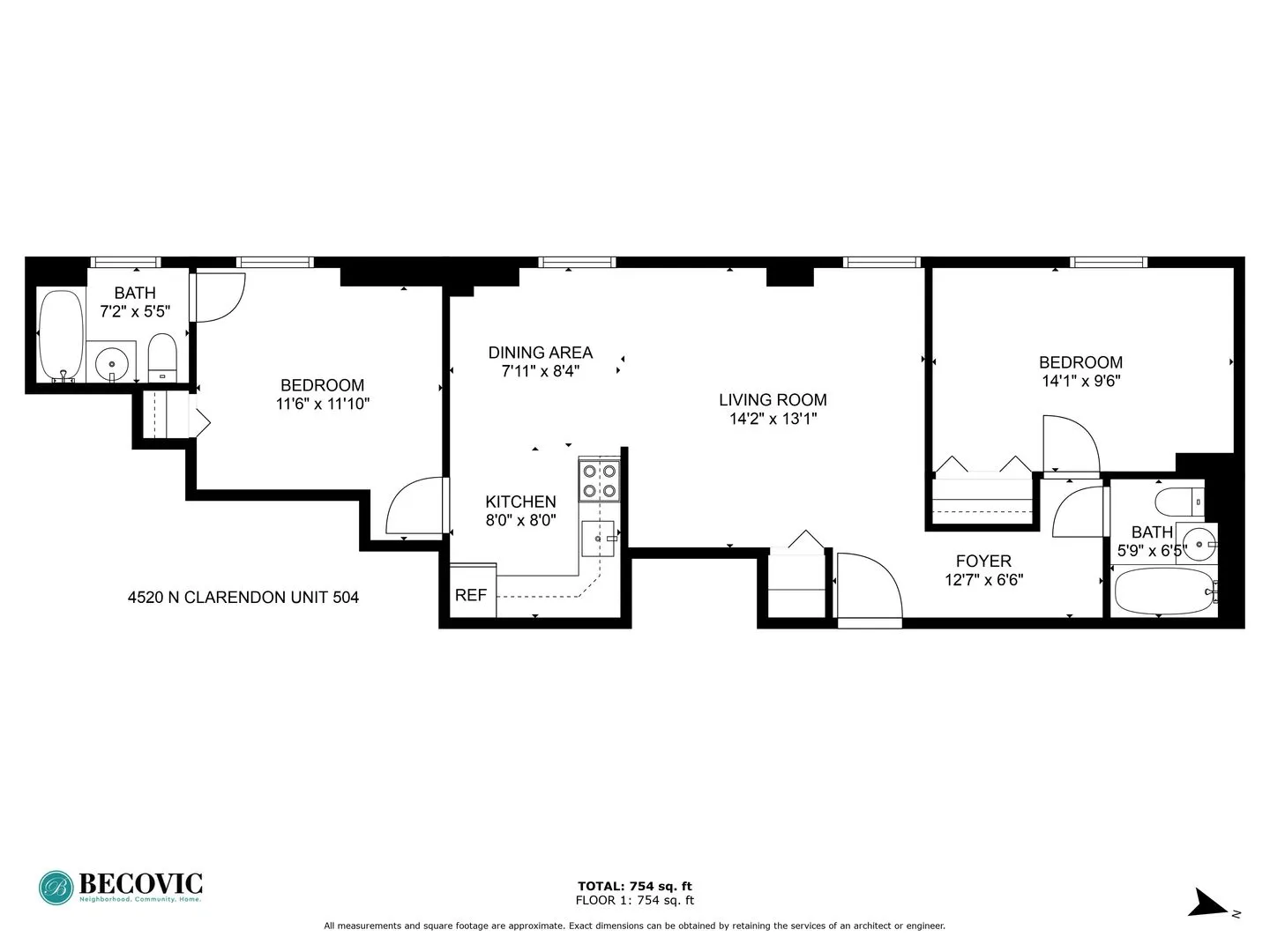 4520 N Clarendon Ave, ,  60613, USA 60640-unit#504-Chicago-IL