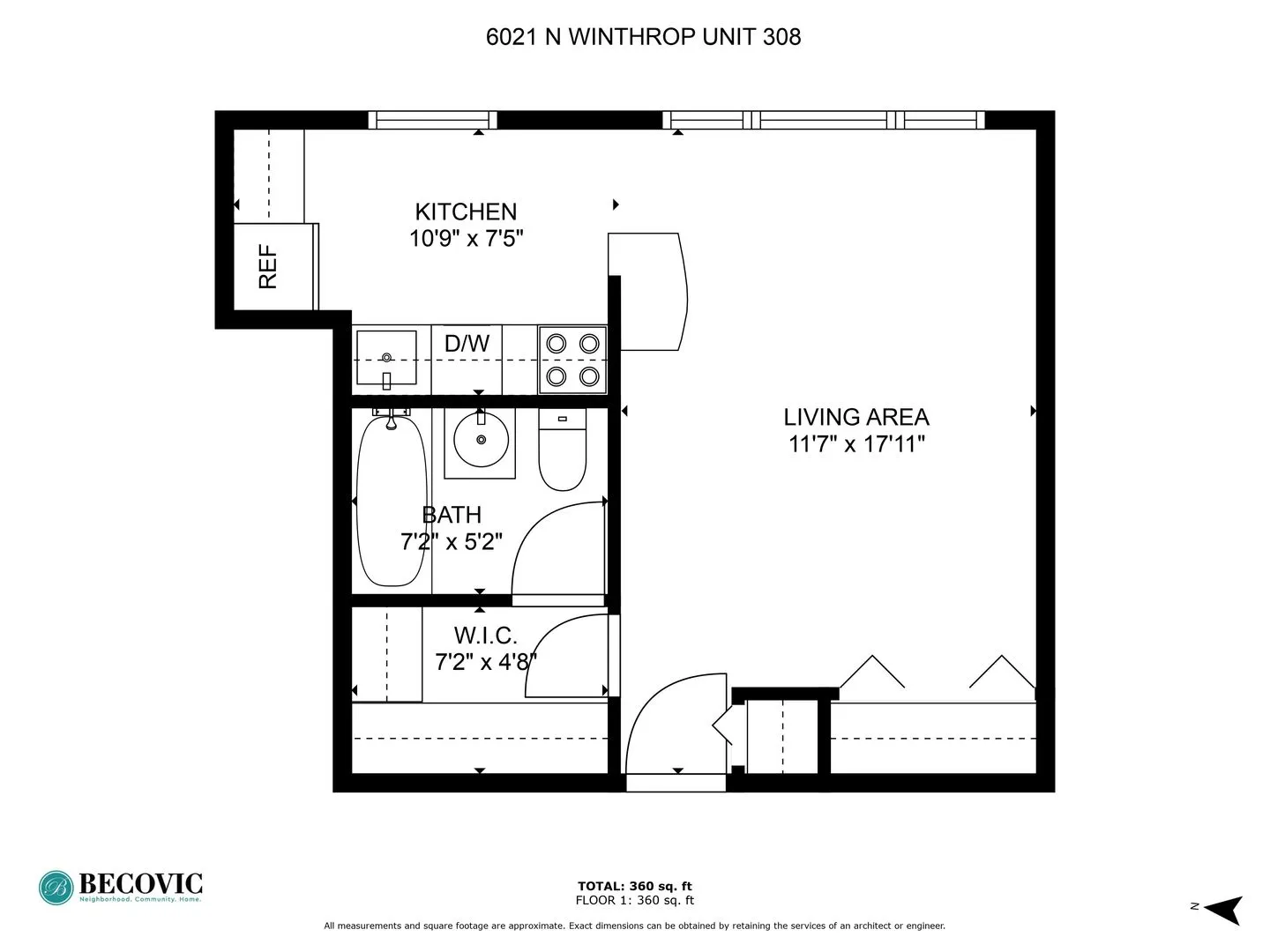 6021 N Winthrop Ave, ,  60660, USA 60660-unit#308-Chicago-IL