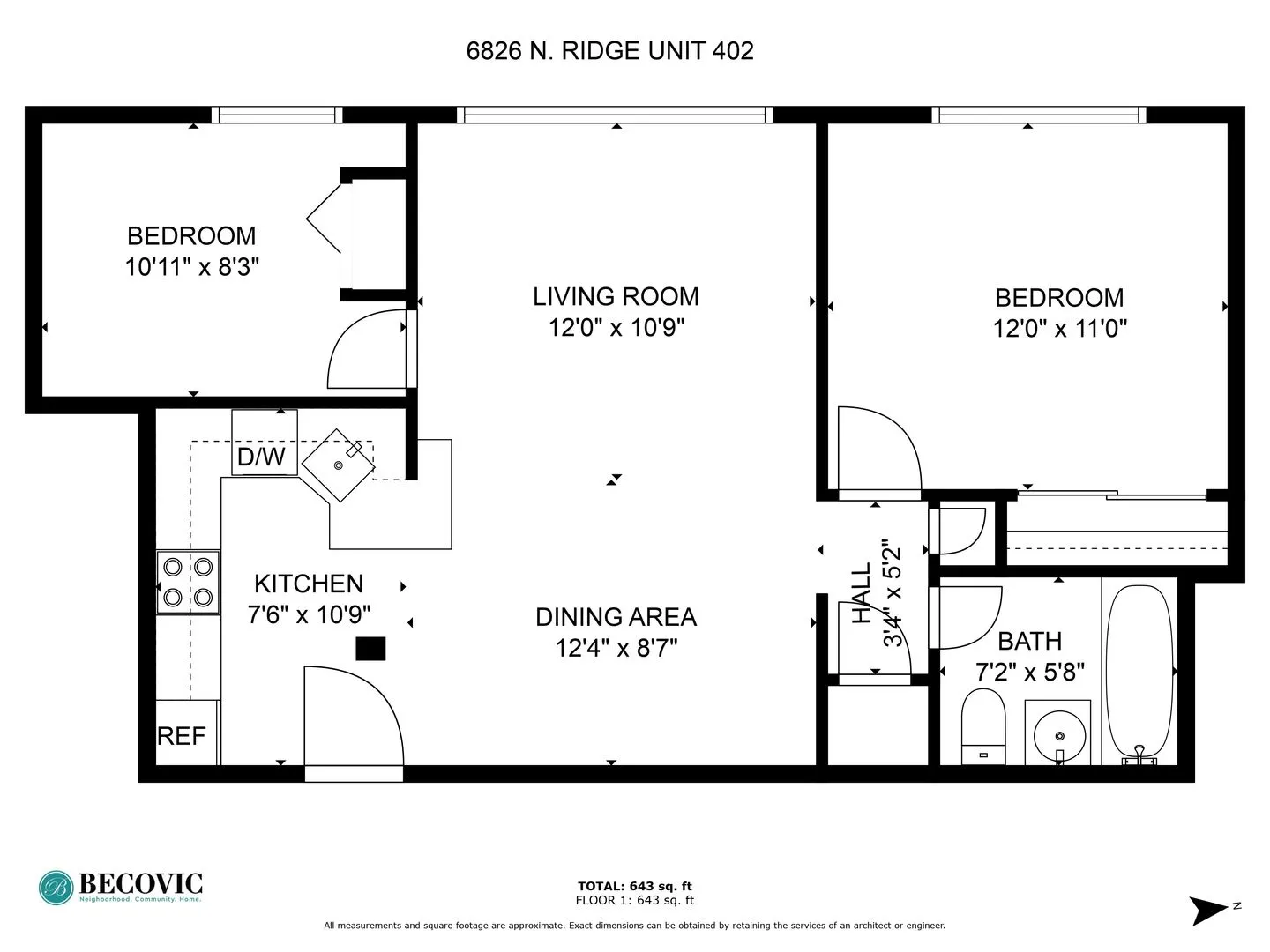6826 N Ridge Blvd, ,  60645, USA 60645-unit#402-Chicago-IL