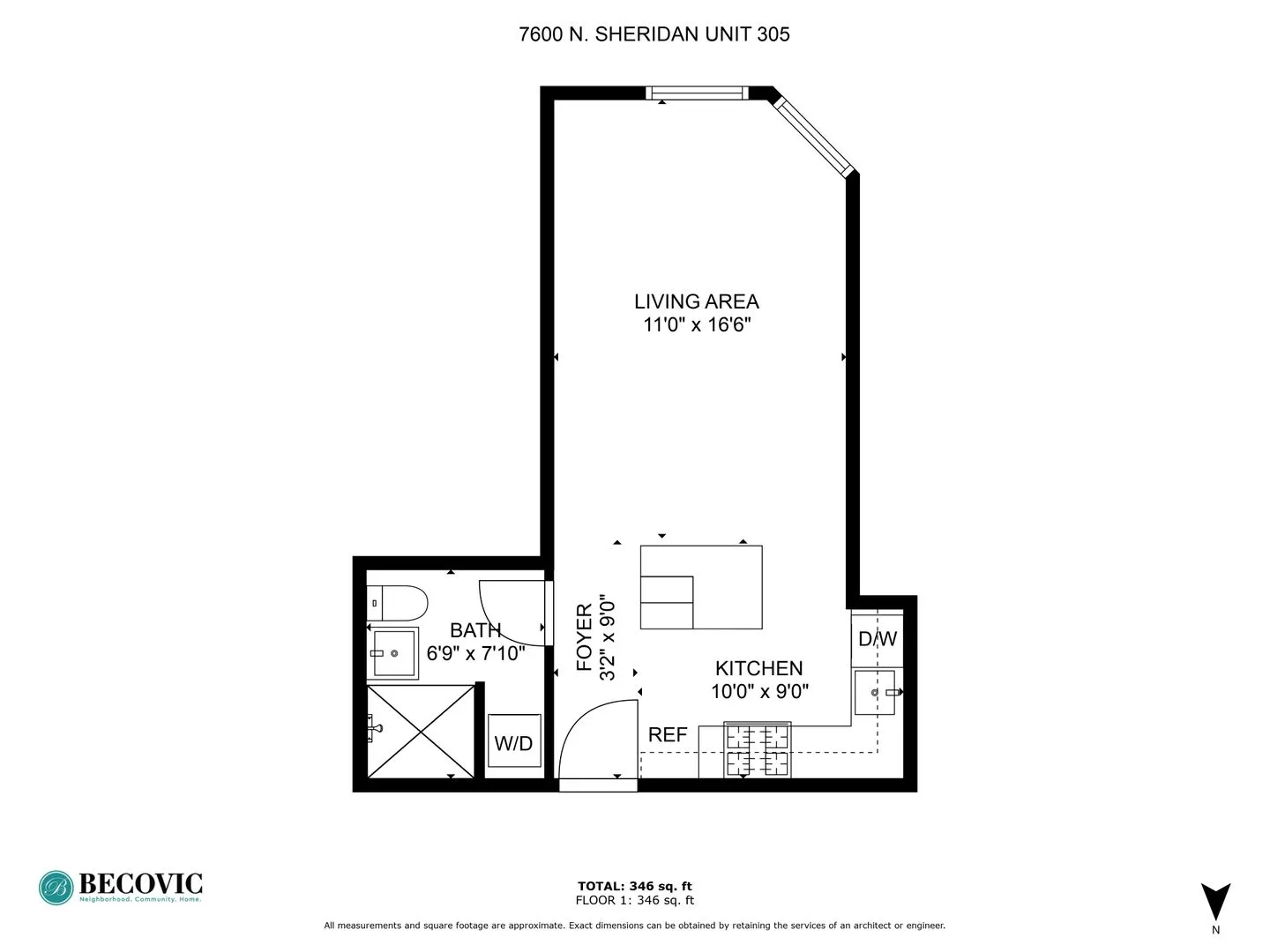 7600 N Sheridan Rd, ,  60626, USA 60626-unit#305-Chicago-IL