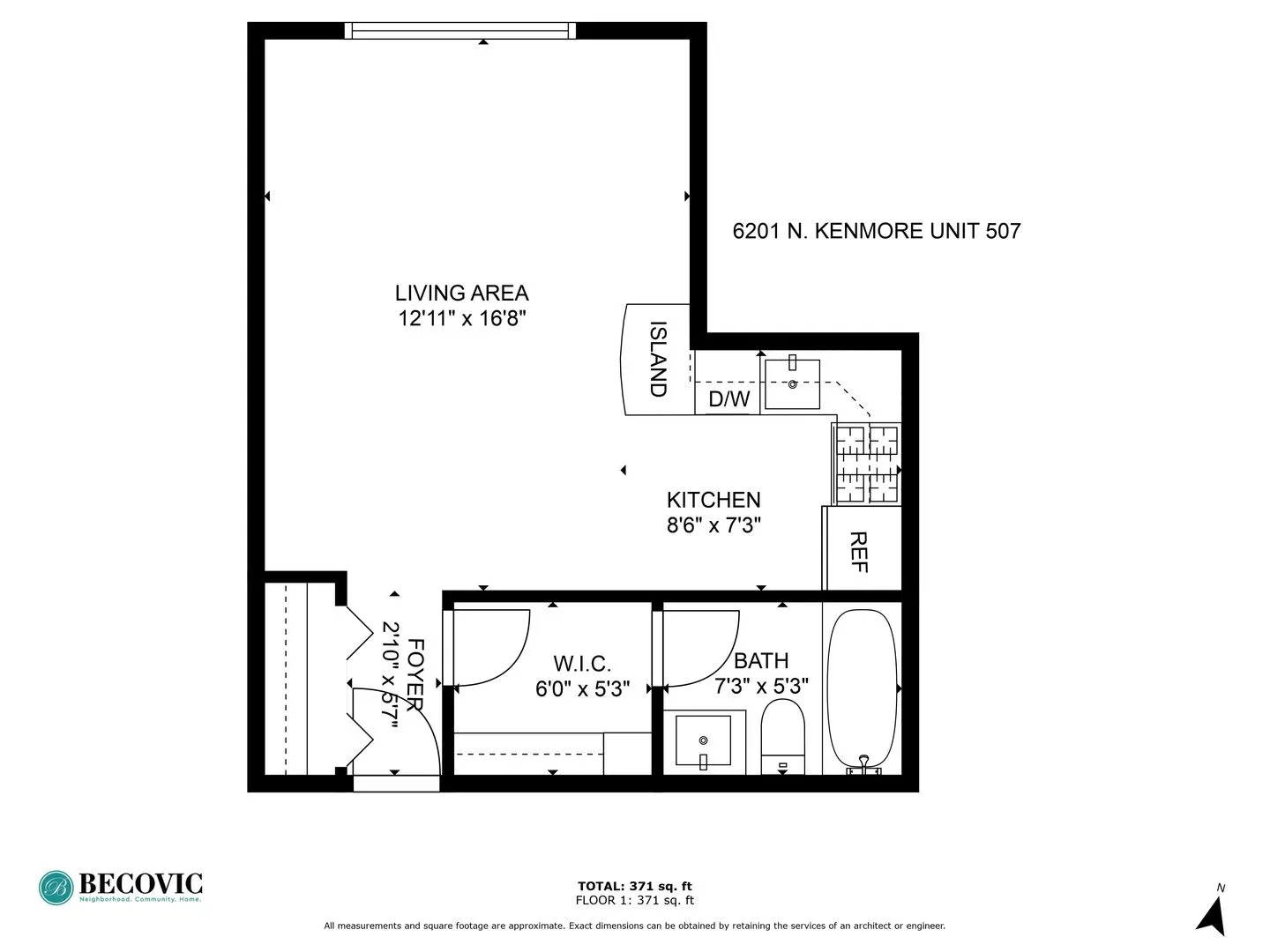 6201 N Kenmore Ave, ,  60660, USA 60660-unit#507-Chicago-IL