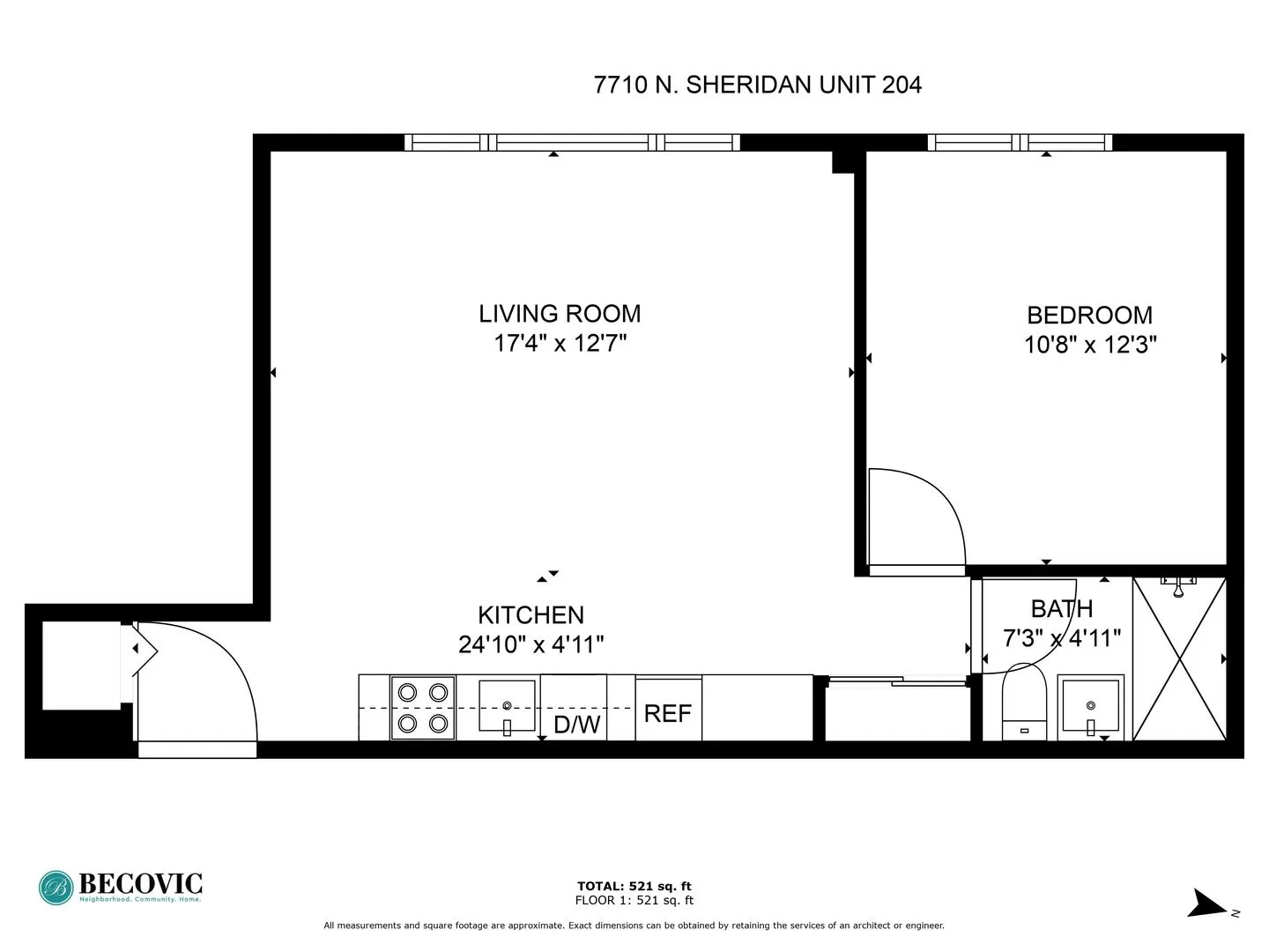 7710 N Sheridan Rd, ,  60626, USA 60626-unit#204-Chicago-IL