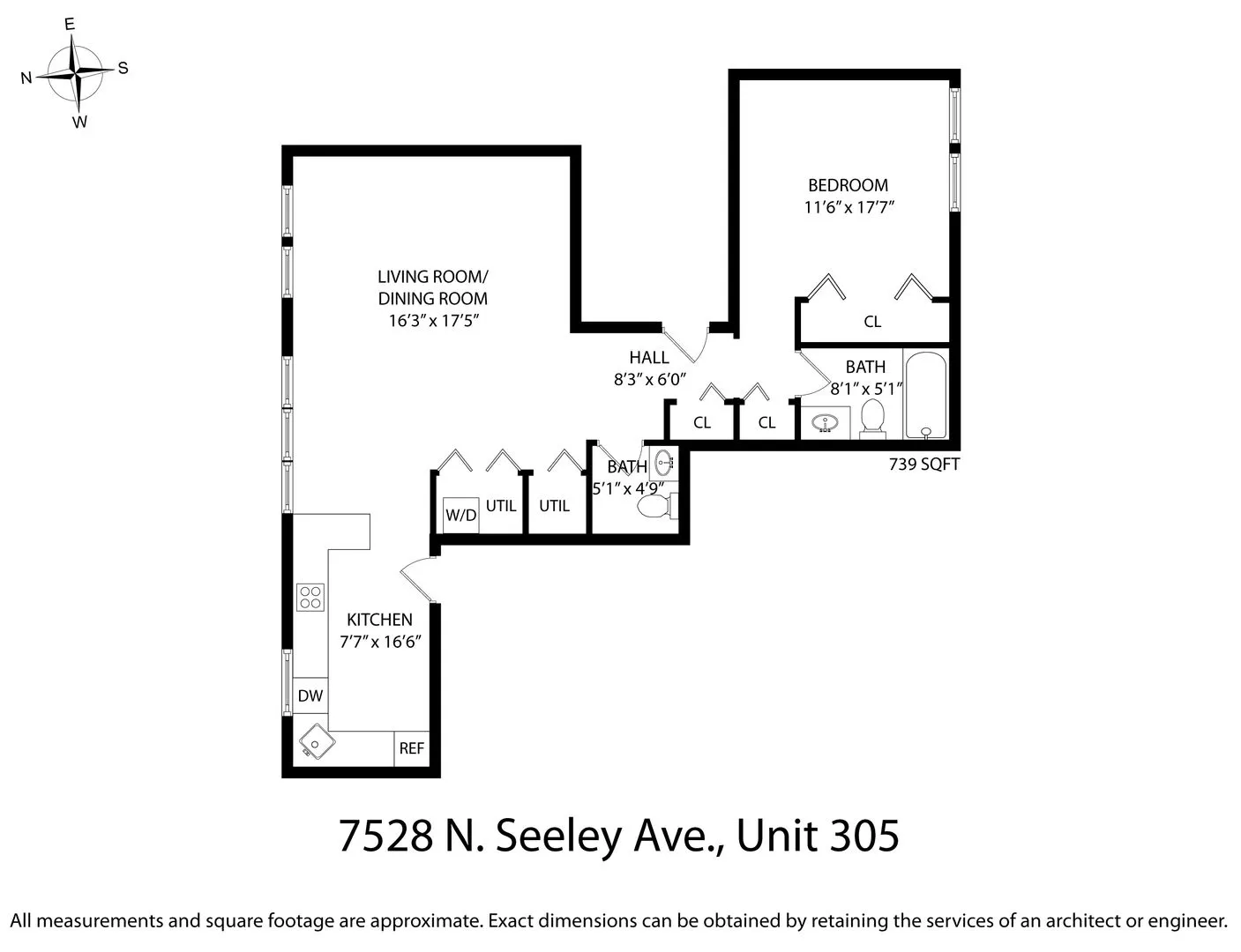 7528 N Seeley Ave, ,  60645, USA 60645-unit#305-Chicago-IL
