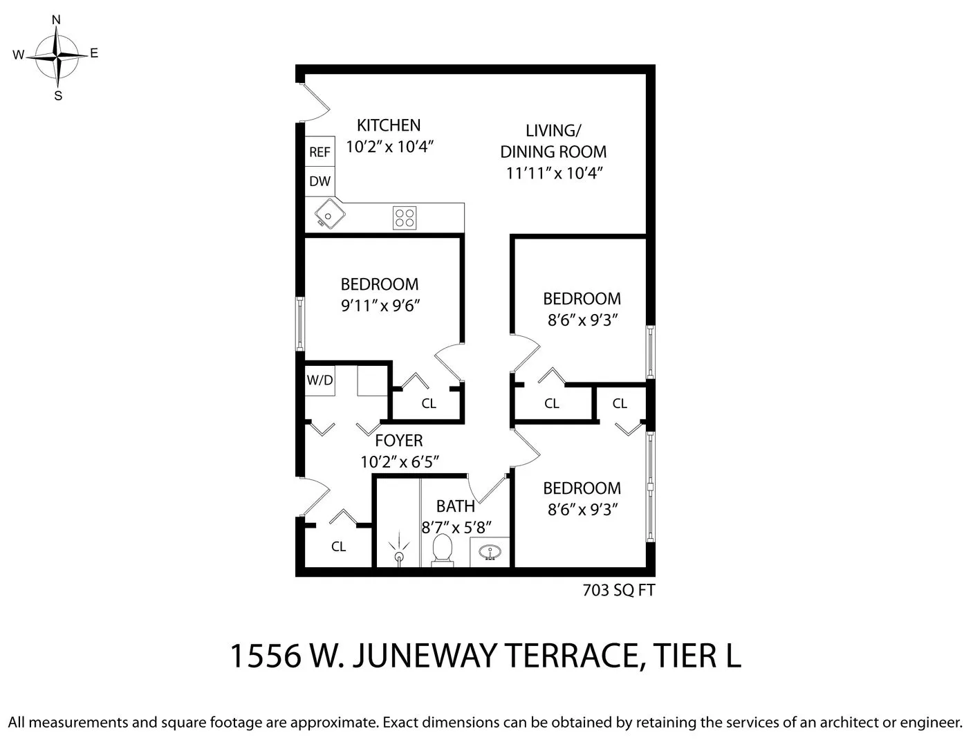 1556 W Juneway Terrace, ,  60626, USA 60626-unit#3L-Chicago-IL