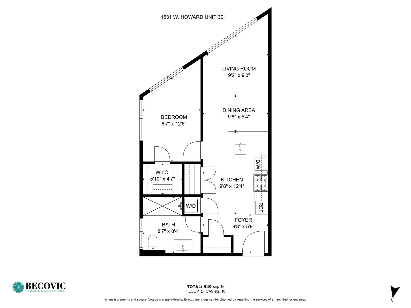 1531 W Howard St, ,  60626, USA 60626-unit#301-Chicago-IL