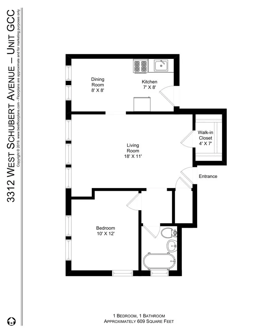 3312 W Schubert Ave, ,  60647, USA 60647-unit#GCC-Chicago-IL