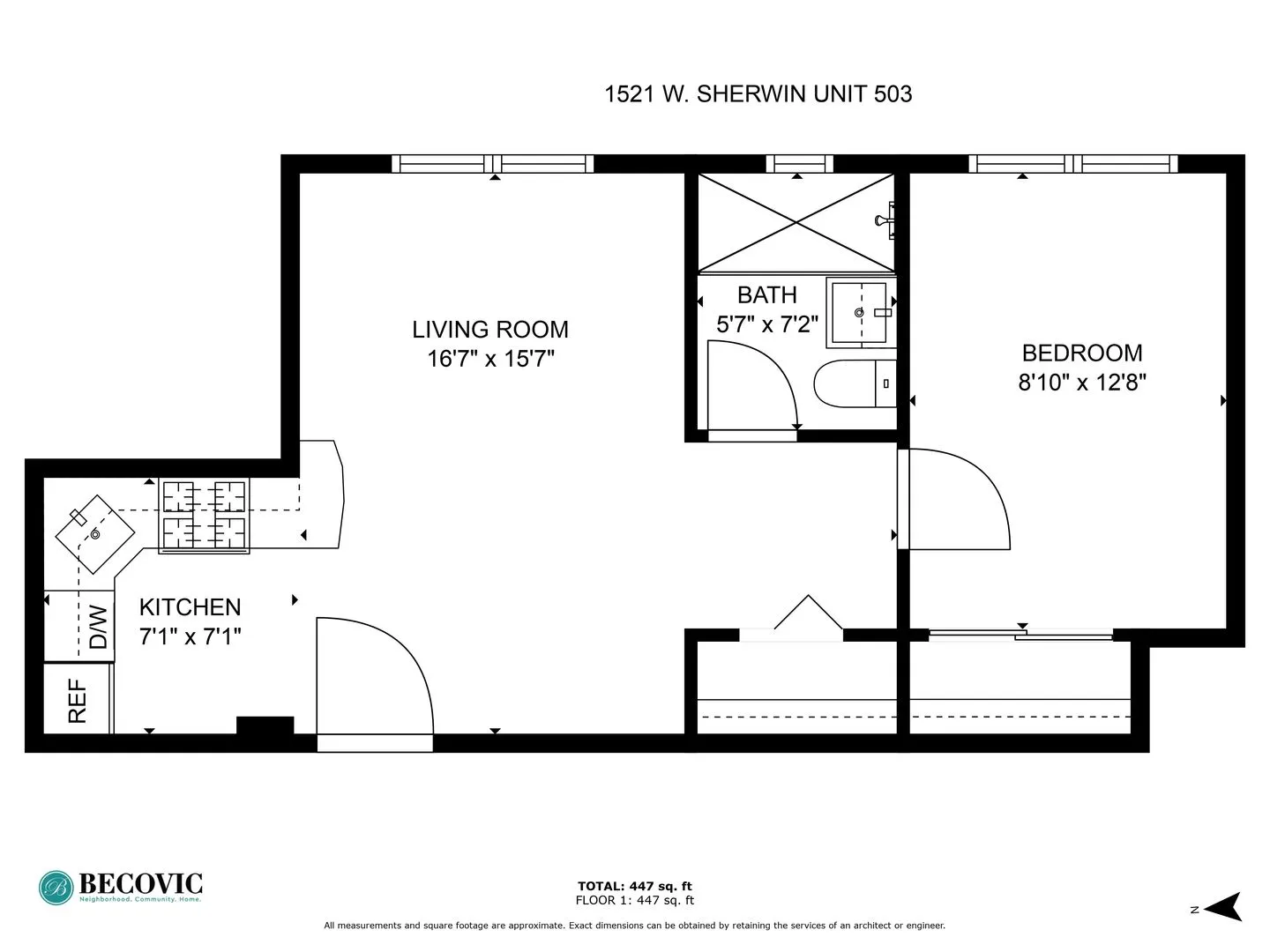 1521 W Sherwin Ave, ,  60626, USA 60626-unit#303-Chicago-IL