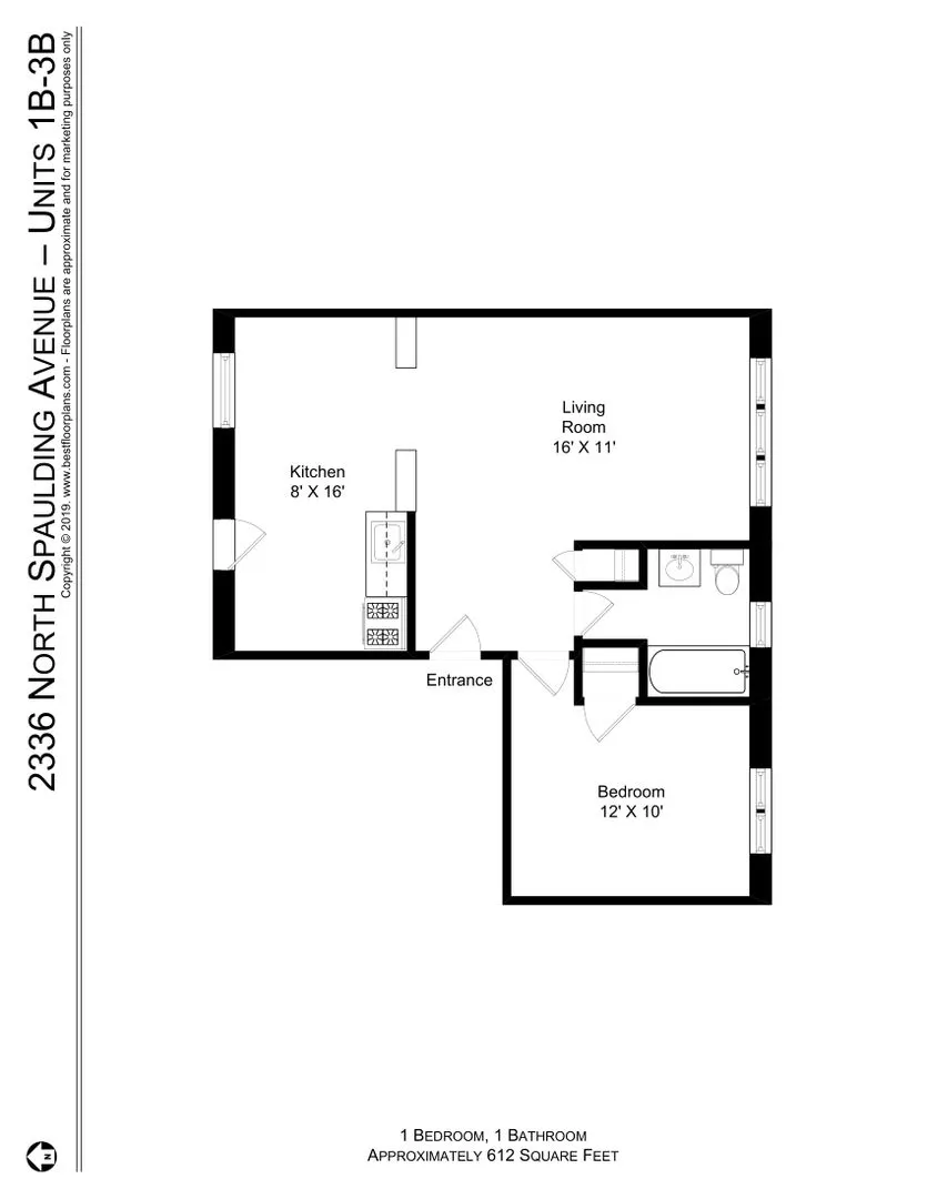 2336 N Spaulding Ave, , 60647, USA 60647-unit#3B-Chicago-IL