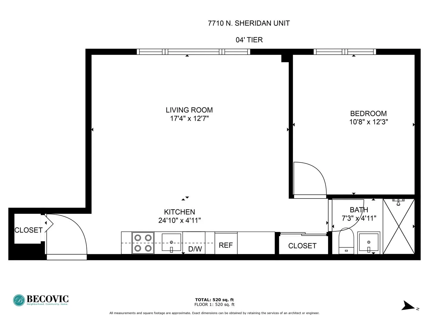 7710 N Sheridan Rd, , 60626, USA 60626-unit#104-Chicago-IL