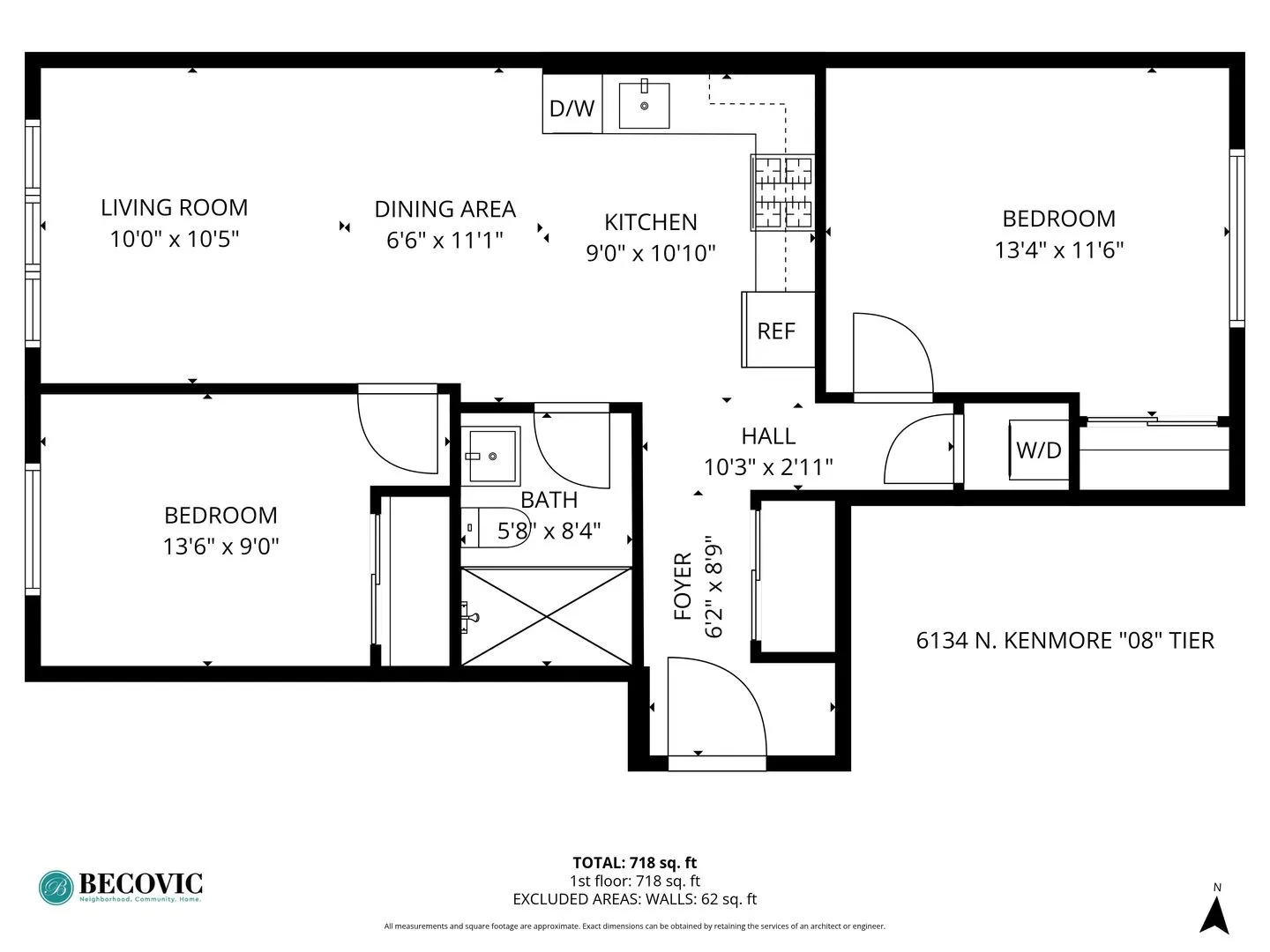 6134 N Kenmore Ave, ,  60660, USA 60660-unit#208-Chicago-IL