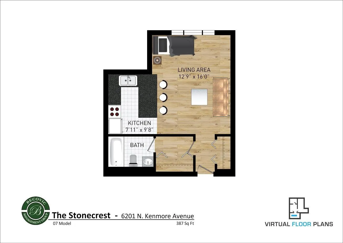 6201 N Kenmore Ave, , 60660, USA 60660-unit#207-Chicago-IL