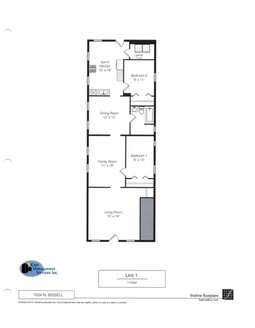 1834 N Bissell St, ,  60614, USA 60614-unit#1-Chicago-IL