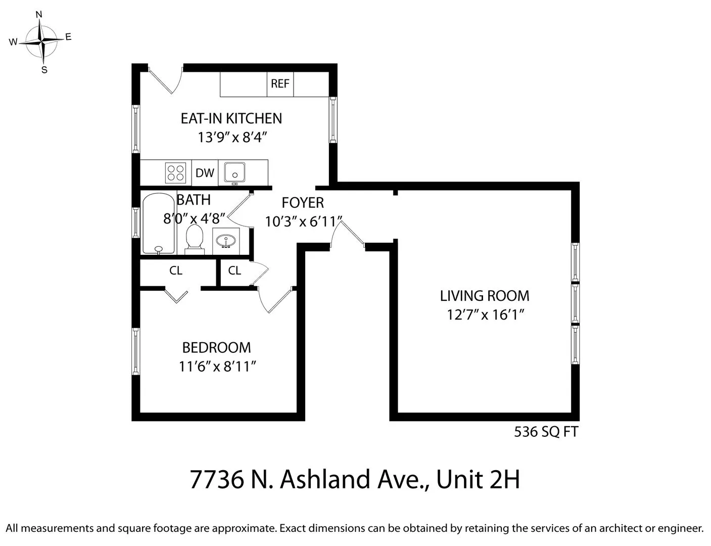 7736 N Ashland Ave, ,  60626, USA 60626-unit#2H-Chicago-IL