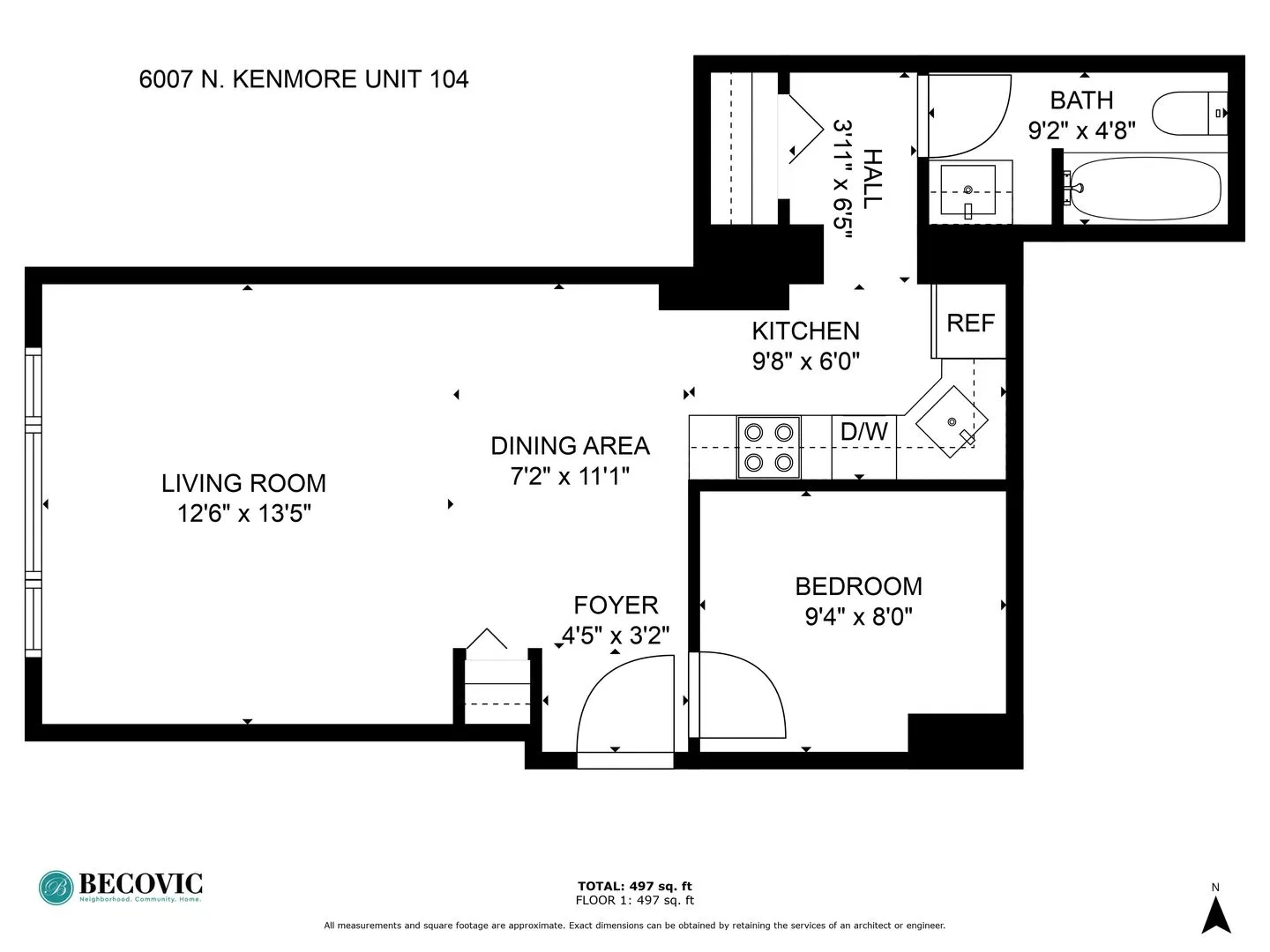 6007 N Kenmore Ave, ,  60660, USA 60660-unit#104-Chicago-IL