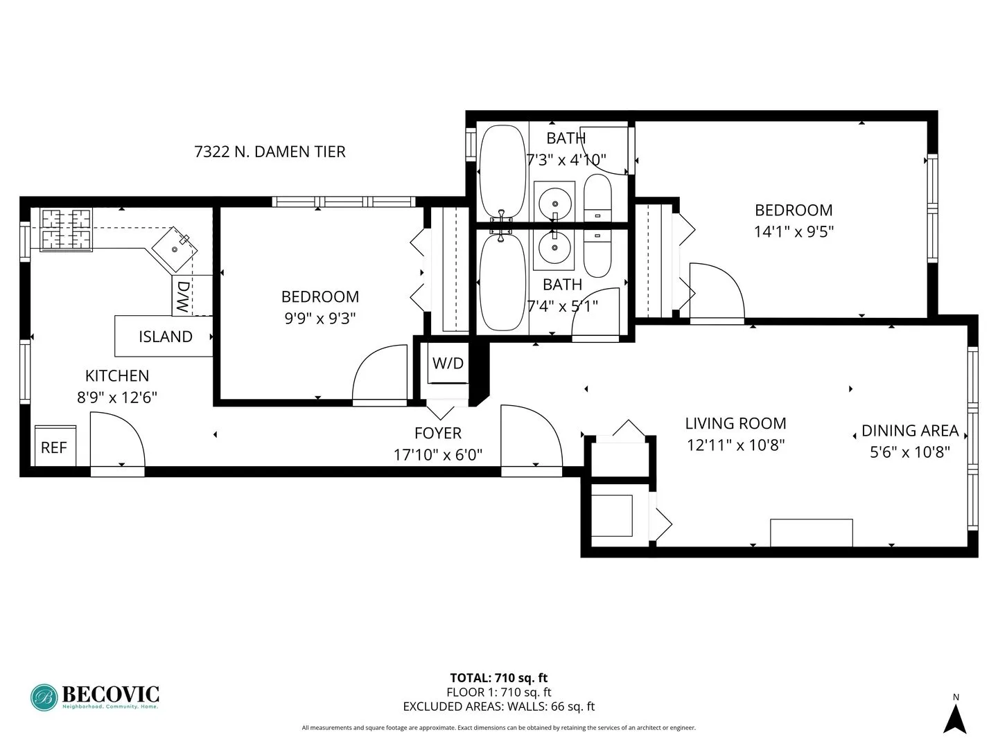 7322 N Damen Ave, , 60645, USA 60645-unit#2-Chicago-IL