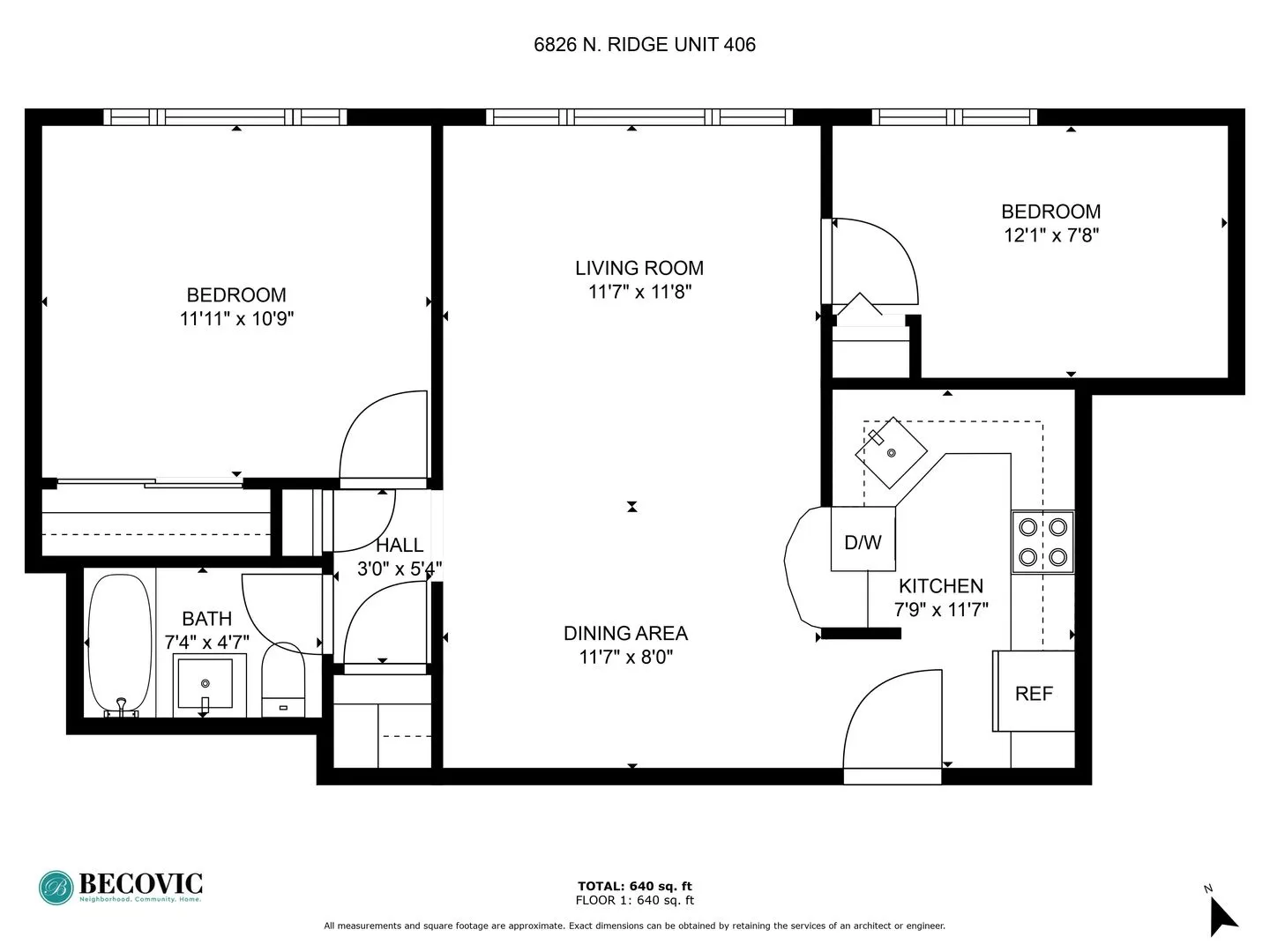 6826 N Ridge Blvd, ,  60645, USA 60645-unit#406-Chicago-IL