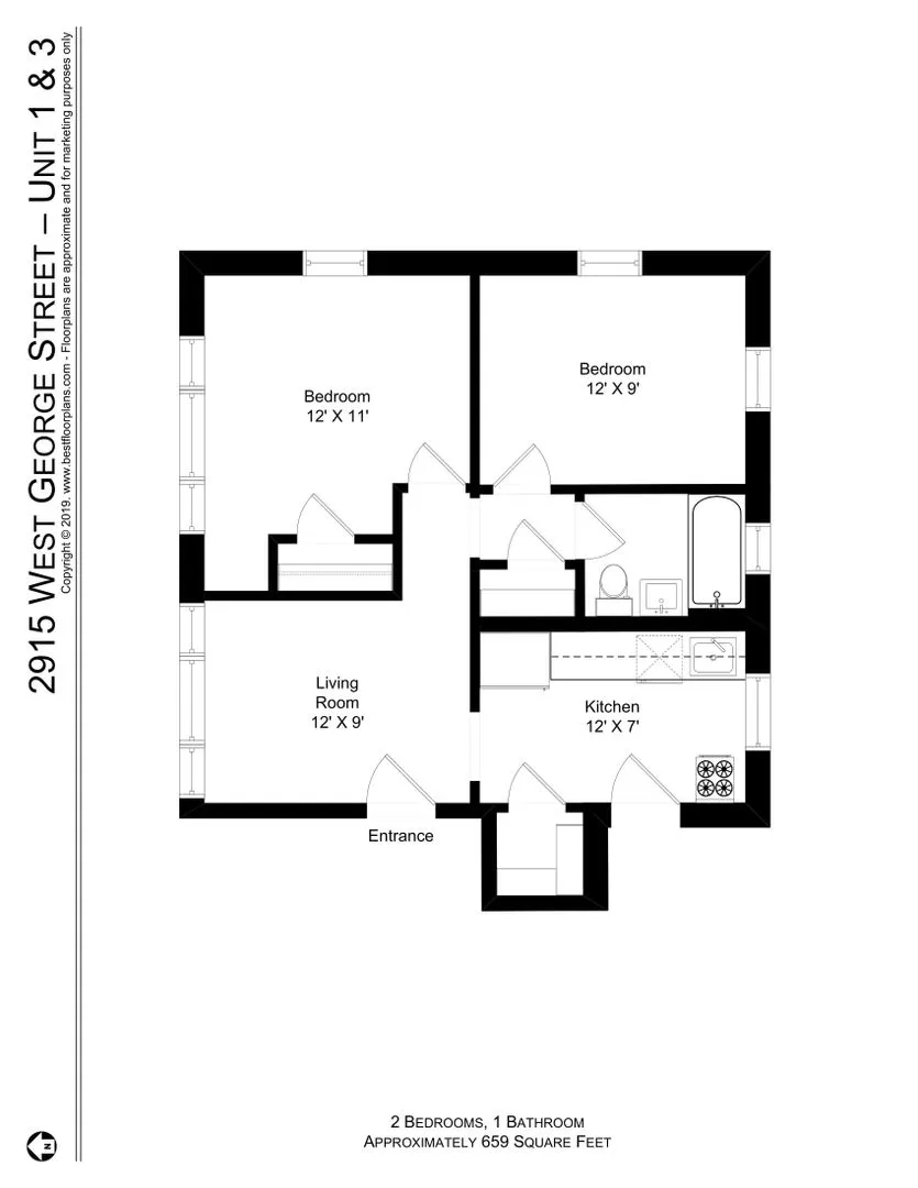 2915 W George St, , 60618, USA 60618-unit#1-Chicago-IL