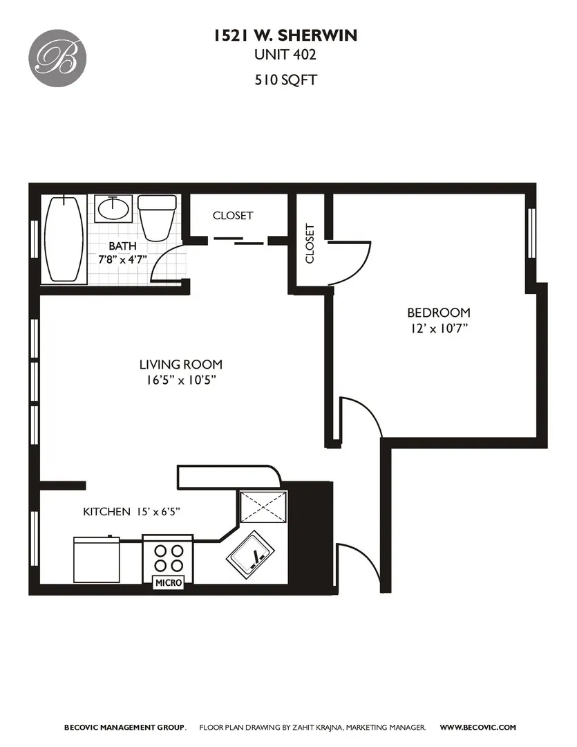 1521 W Sherwin Ave, , 60626, USA 60626-unit#402-Chicago-IL