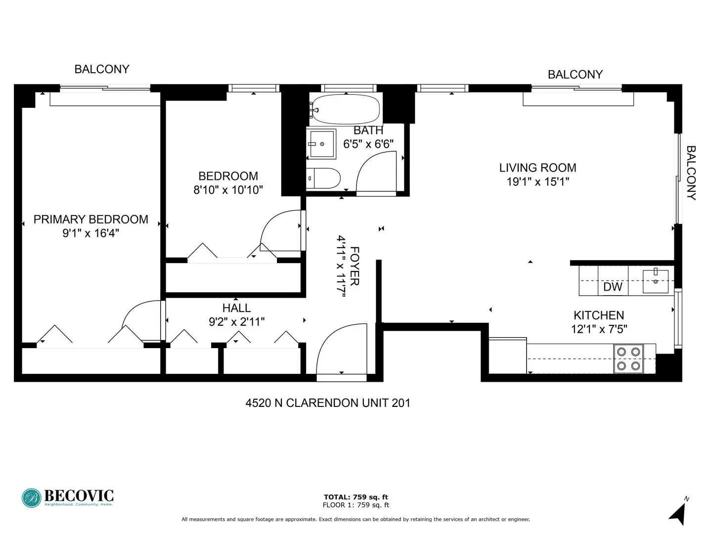 4520 N Clarendon Ave, , 60640, USA 60640-unit#201-Chicago-IL