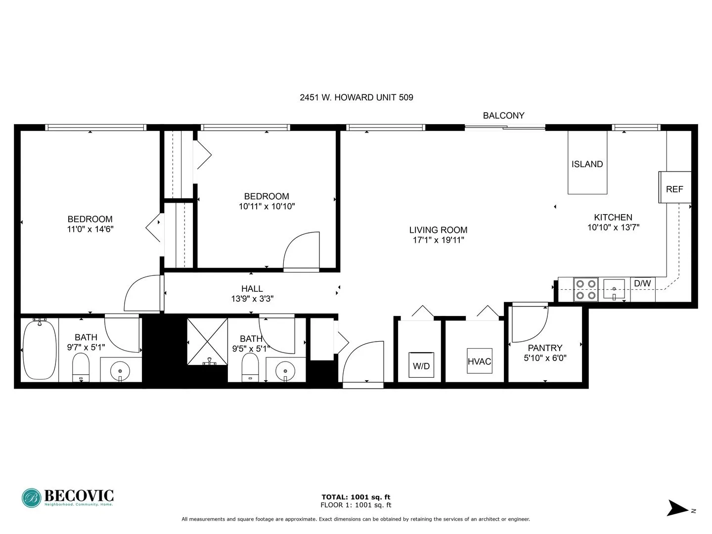 2451 W Howard St, ,  60645, USA 60645-unit#509-Chicago-IL