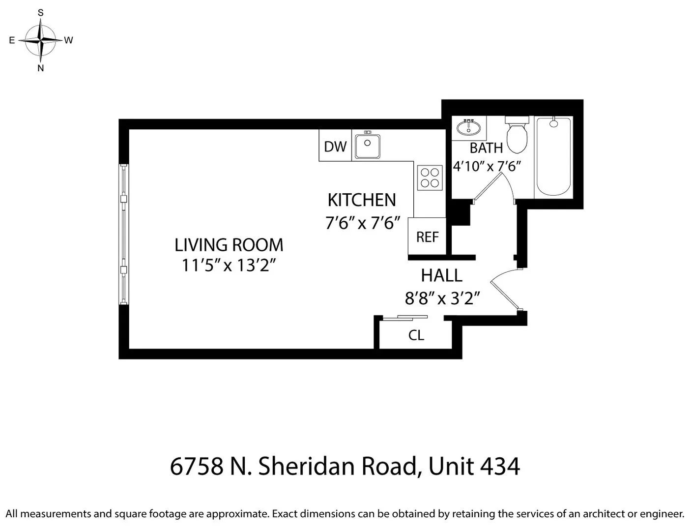 6758 N Sheridan Rd, ,  60626, USA 60626-unit#434-Chicago-IL