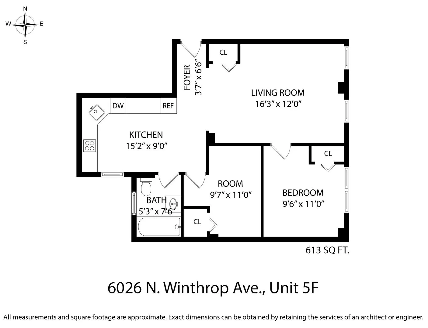 6026 N Winthrop Ave, , 60660, USA 60660-unit#5F-Chicago-IL