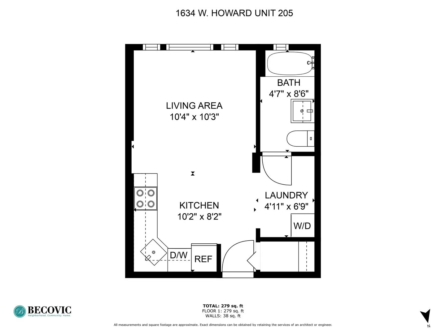 1634 W Howard St, ,  60626, USA 60626-unit#205-Chicago-IL