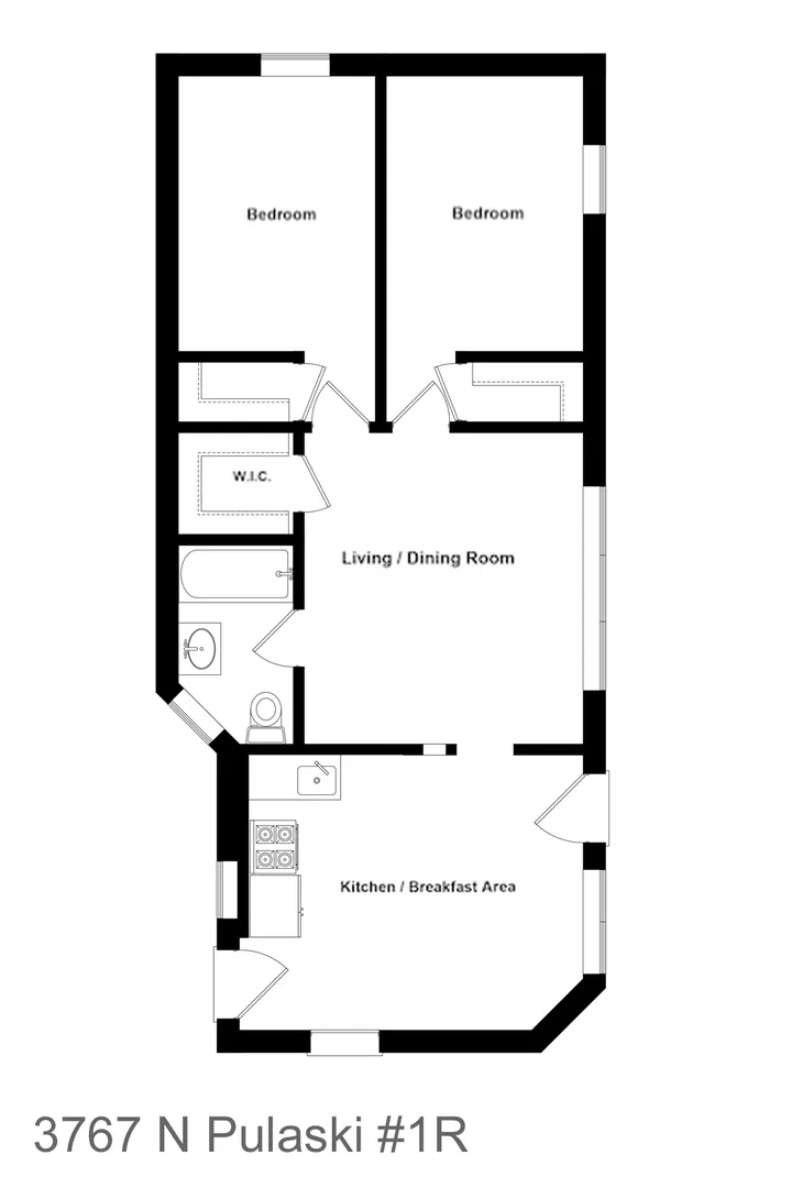 3767 N Pulaski Rd, , 60641, USA 60641-unit#2R-Chicago-IL