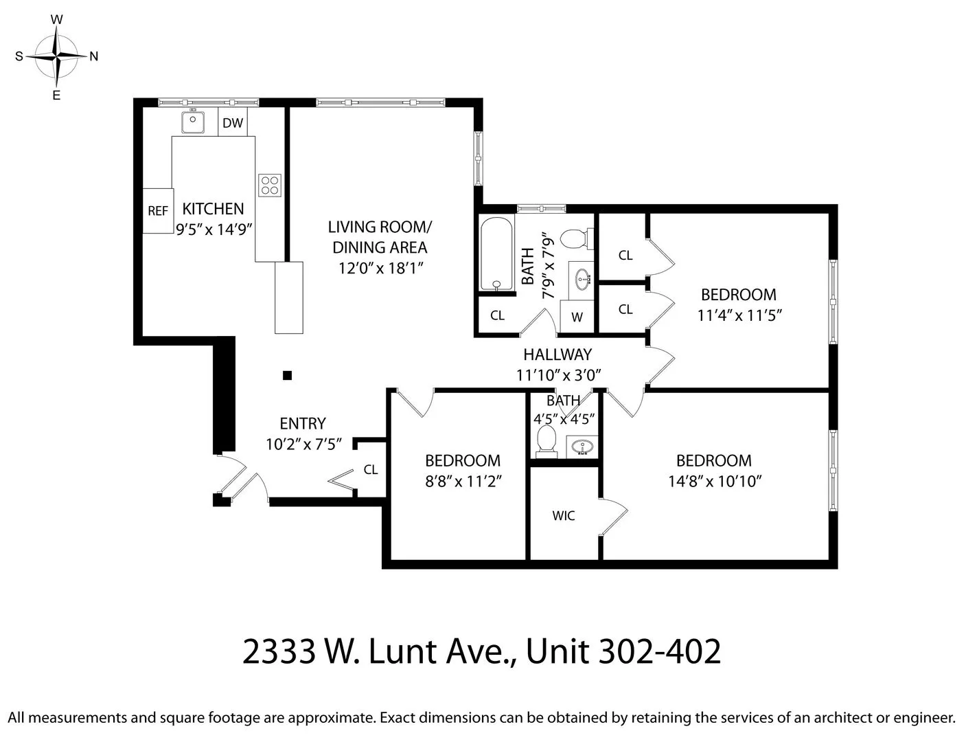 2333 W Lunt Ave, , 60645, USA 60645-unit#402-Chicago-IL