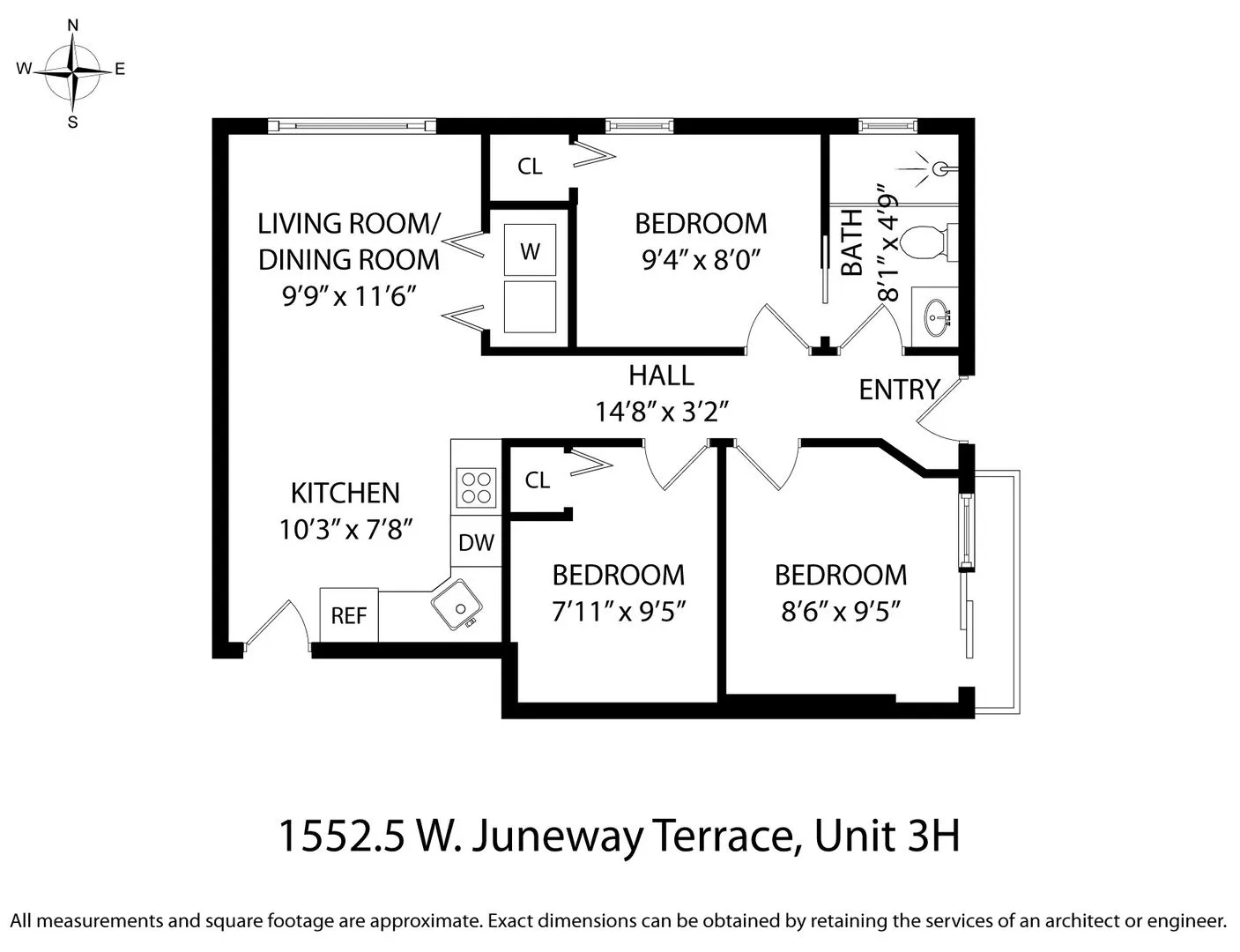 W Juneway Terrace, ,  60626, USA 60626-unit#3H-Chicago-IL