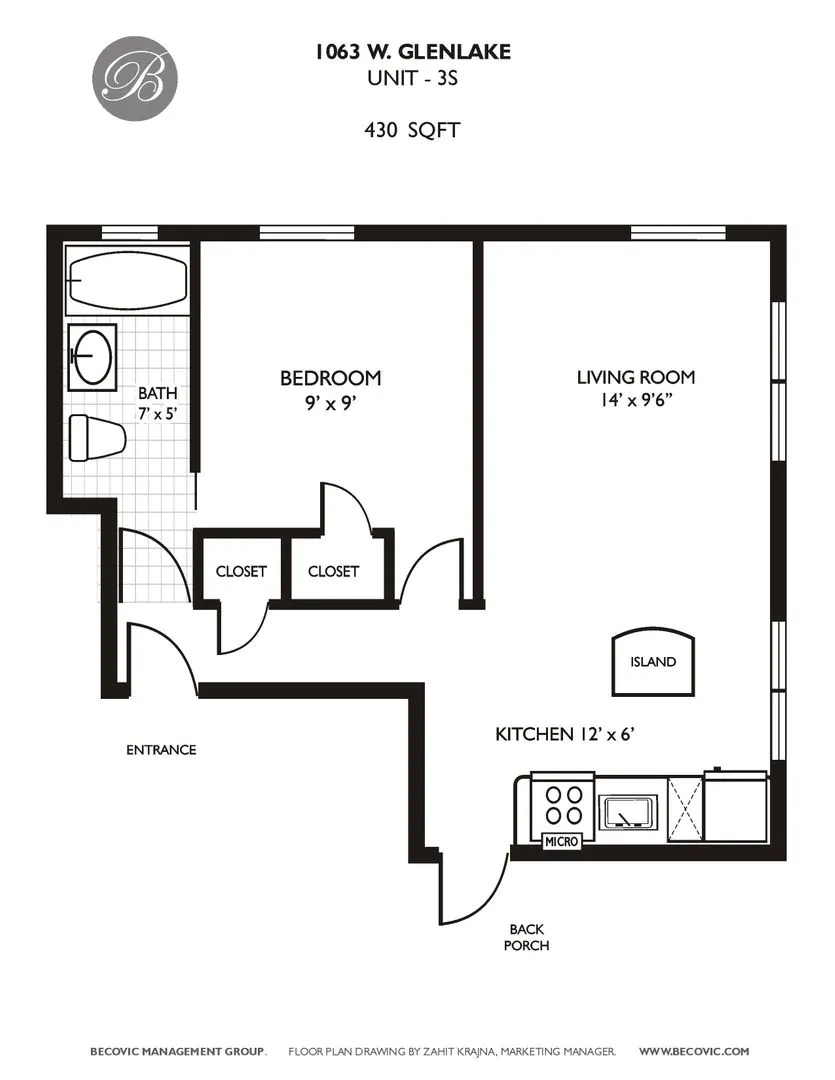 1063 W Glenlake Ave, ,  60660, USA 60660-unit#3S-Chicago-IL