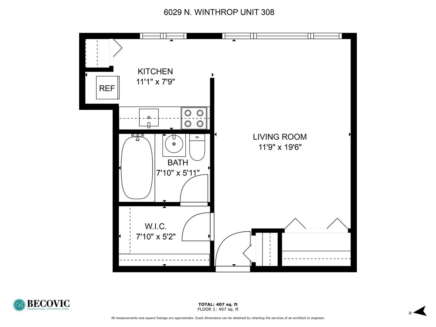 6029 N Winthrop Ave, , 60660, USA 60660-unit#308-Chicago-IL