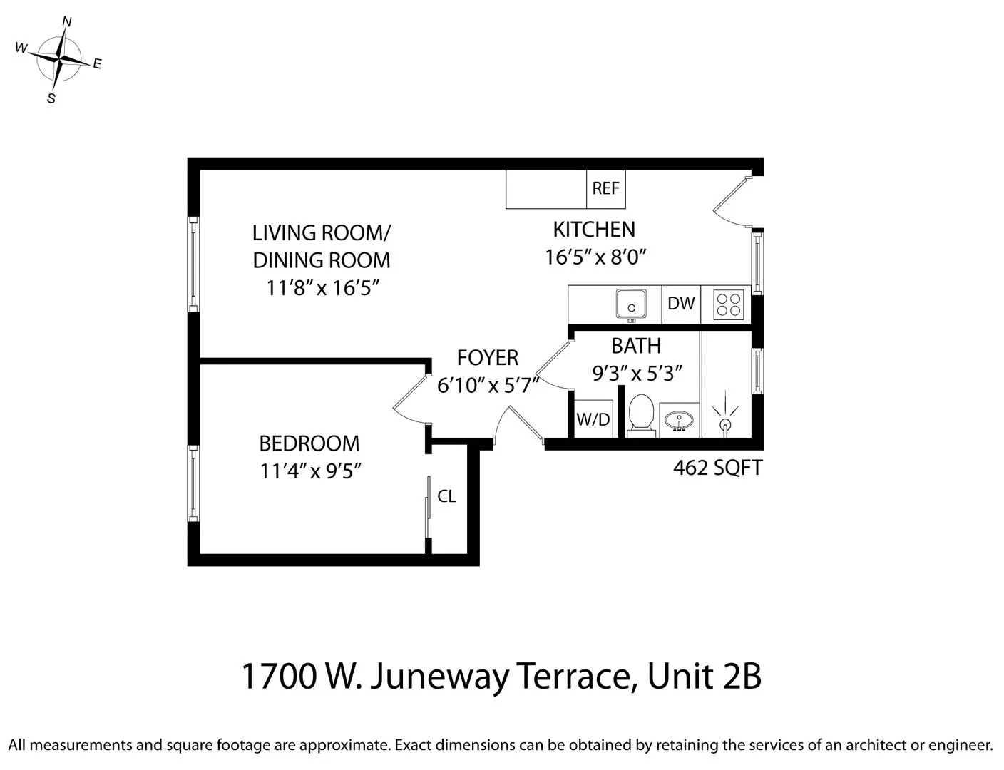 1700 W Juneway Terrace, ,  60626, USA 60626-unit#2B-Chicago-IL