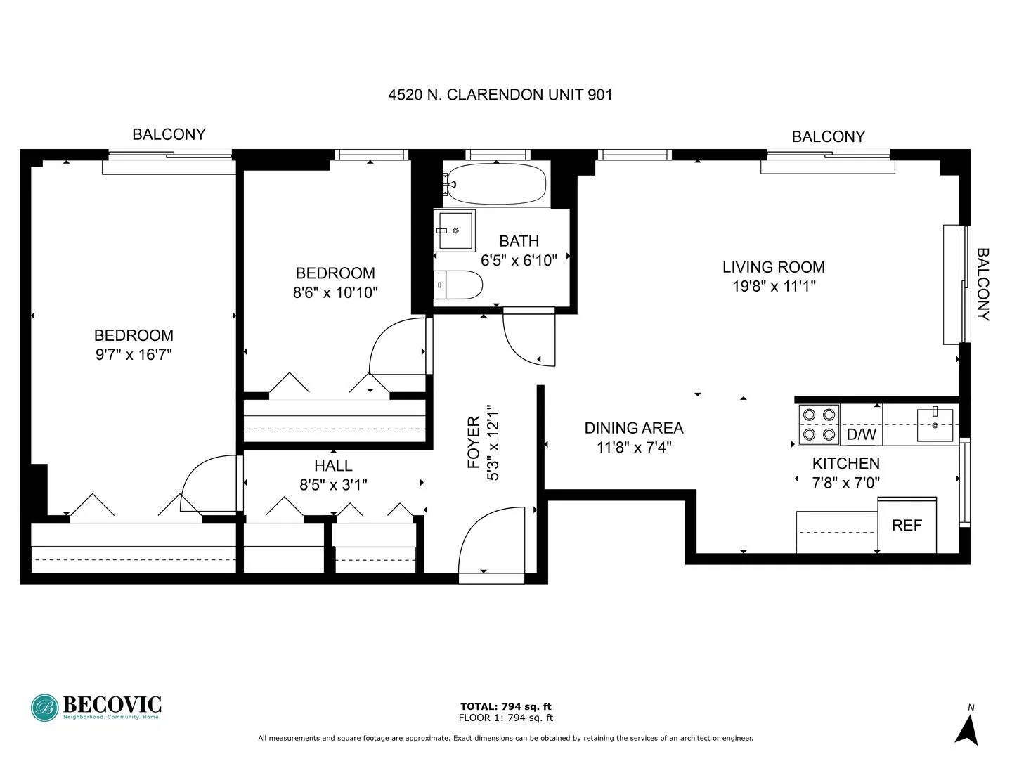 4520 N Clarendon Ave, ,  60613, USA 60640-unit#901-Chicago-IL