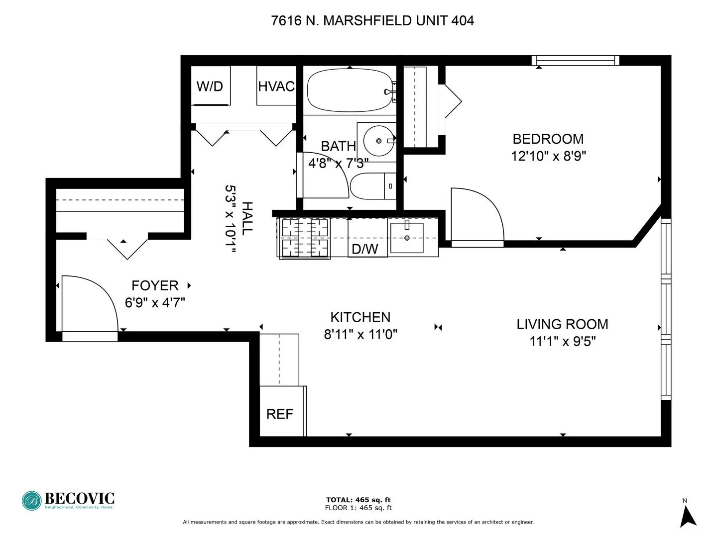 7616 N Marshfield Ave, ,  60626, USA 60626-unit#404-Chicago-IL