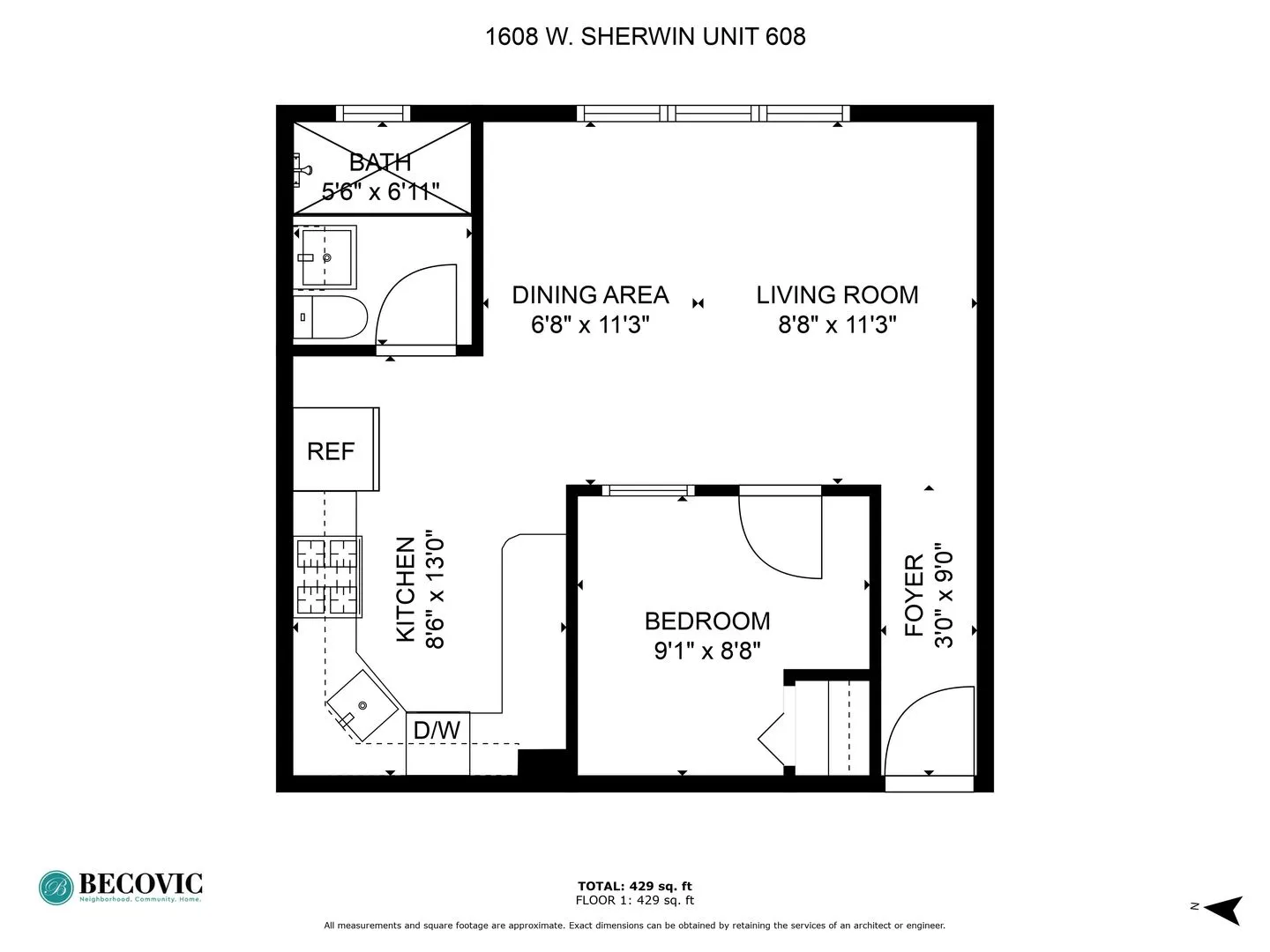 1608 W Sherwin Ave, , 60626, USA 60626-unit#608-Chicago-IL