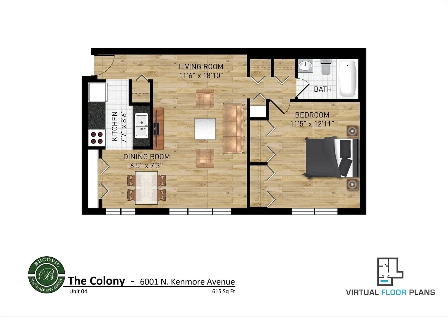 6001 N Kenmore Ave, ,  60660, USA 60660-unit#304-Chicago-IL