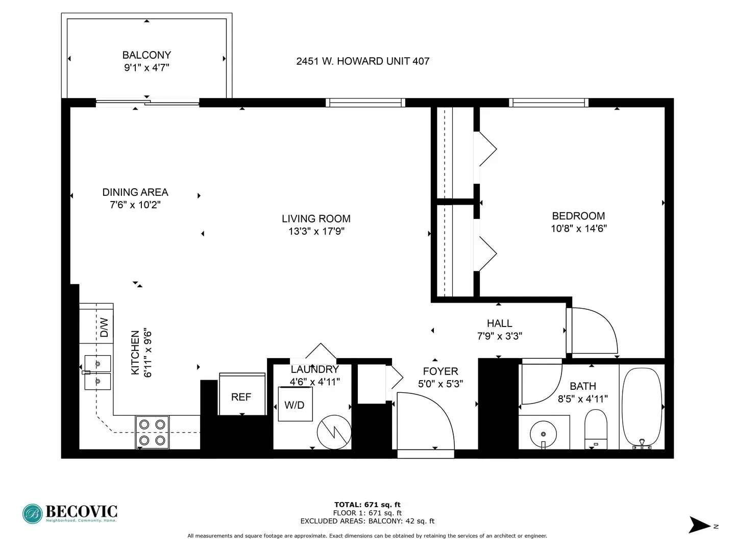 2451 W Howard St, , 60645, USA 60645-unit#407-Chicago-IL