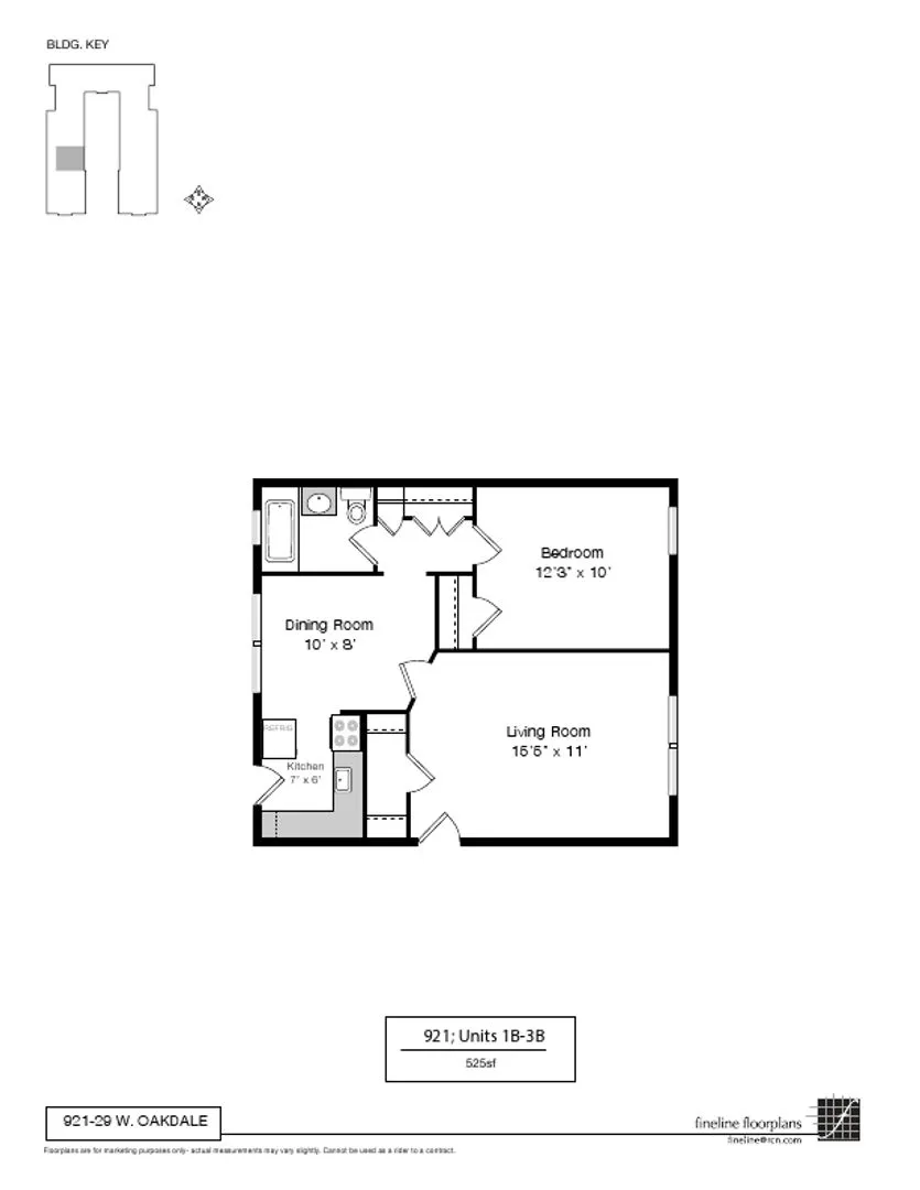 921 W Oakdale Ave, , 60657, USA 60657-unit#1B-Chicago-IL