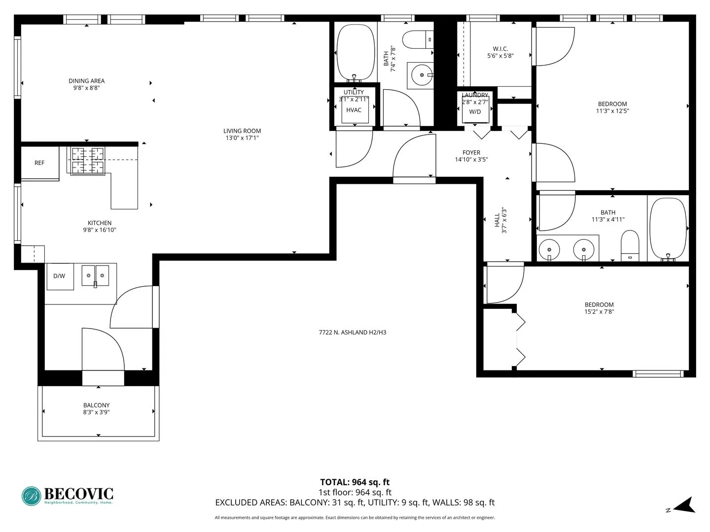 7722 N Ashland Ave, ,  60626, USA 60626-unit#H2-Chicago-IL