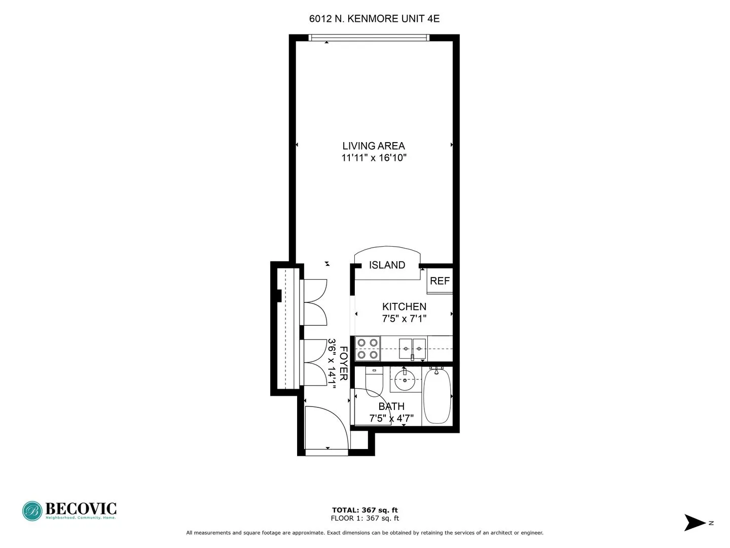 6012 N Kenmore Ave, , 60660, USA 60660-unit#4E-Chicago-IL